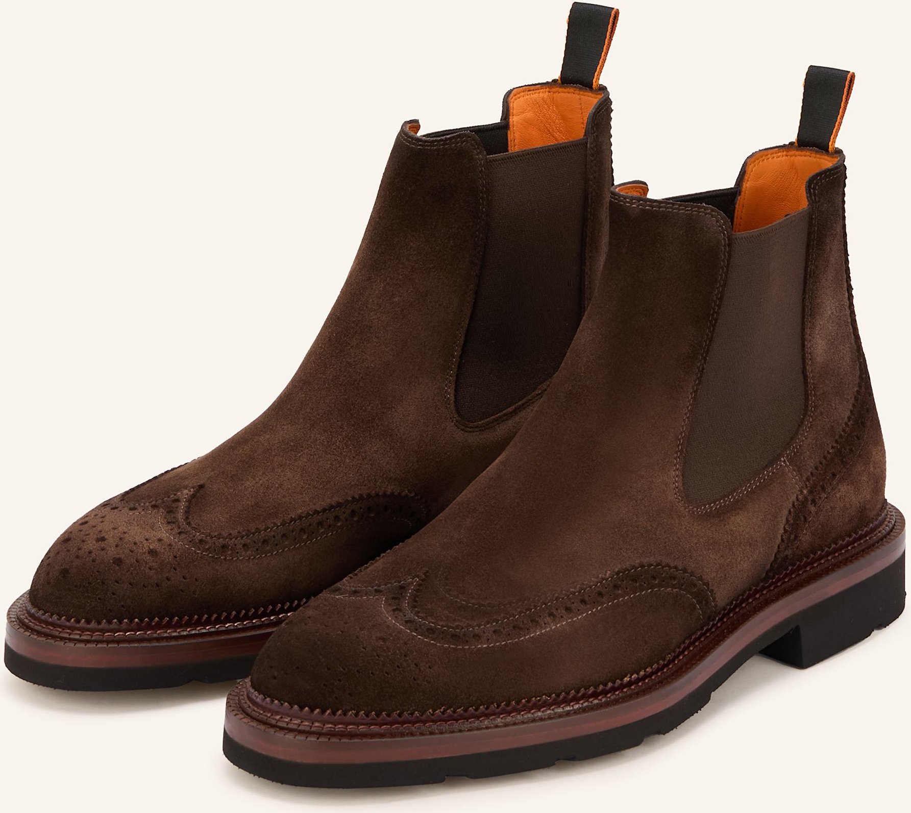Thumbnail - Santoni Chelsea-Boots Kalamaboot braun