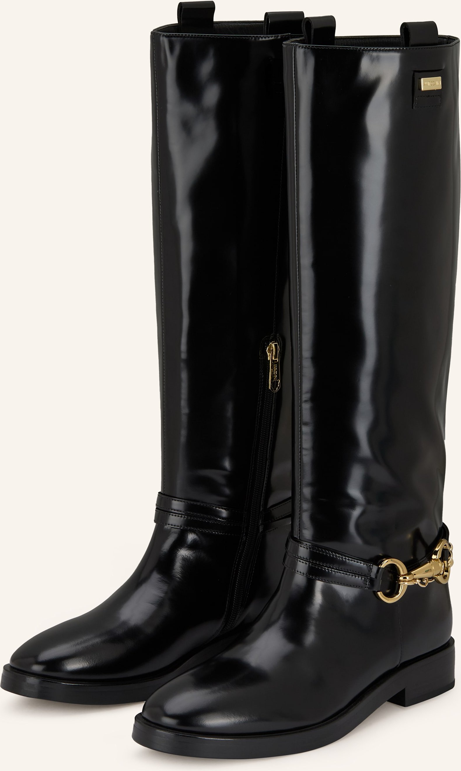 Marc Cain Lack-Stiefel schwarz