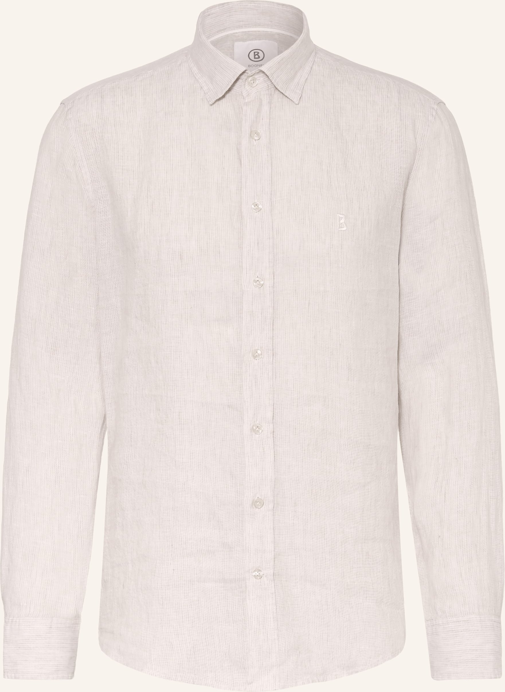 Bogner Leinenhemd Timi Regular Fit beige