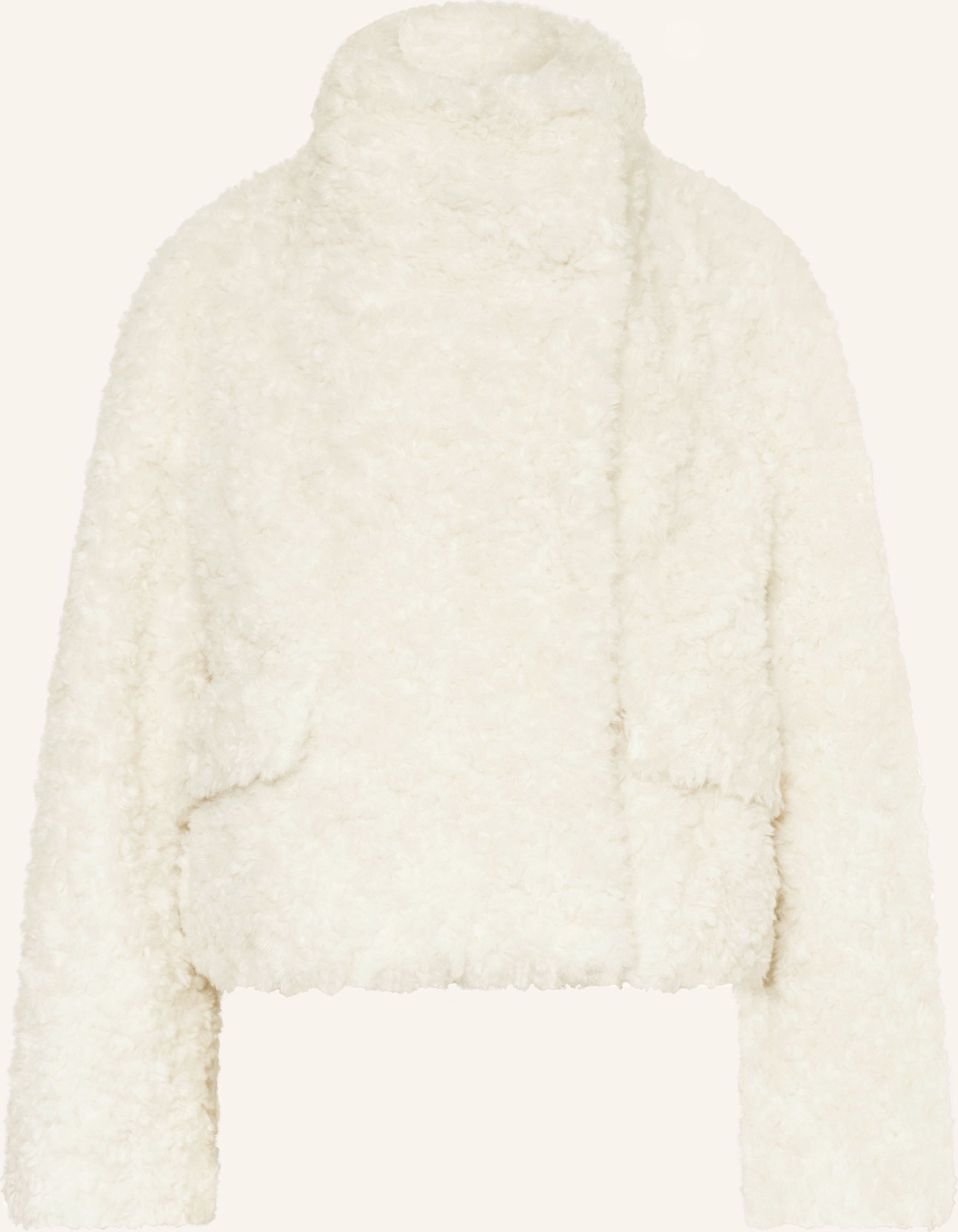 Boss Teddyfell-Jacke Citeddy weiss