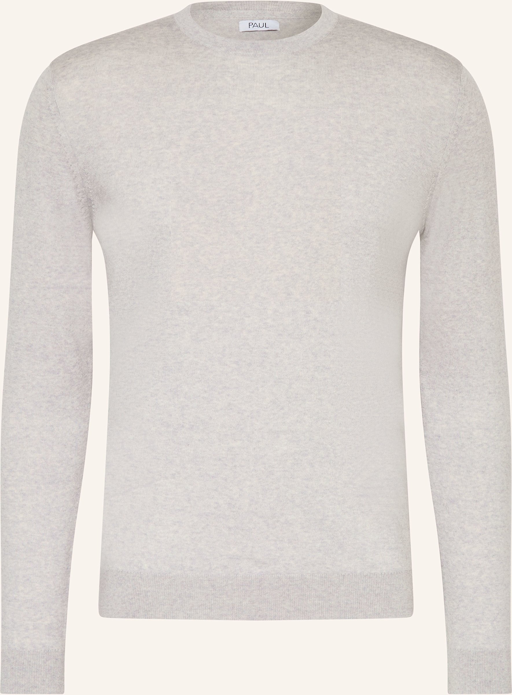 Paul Pullover Aus Merinowolle silber
