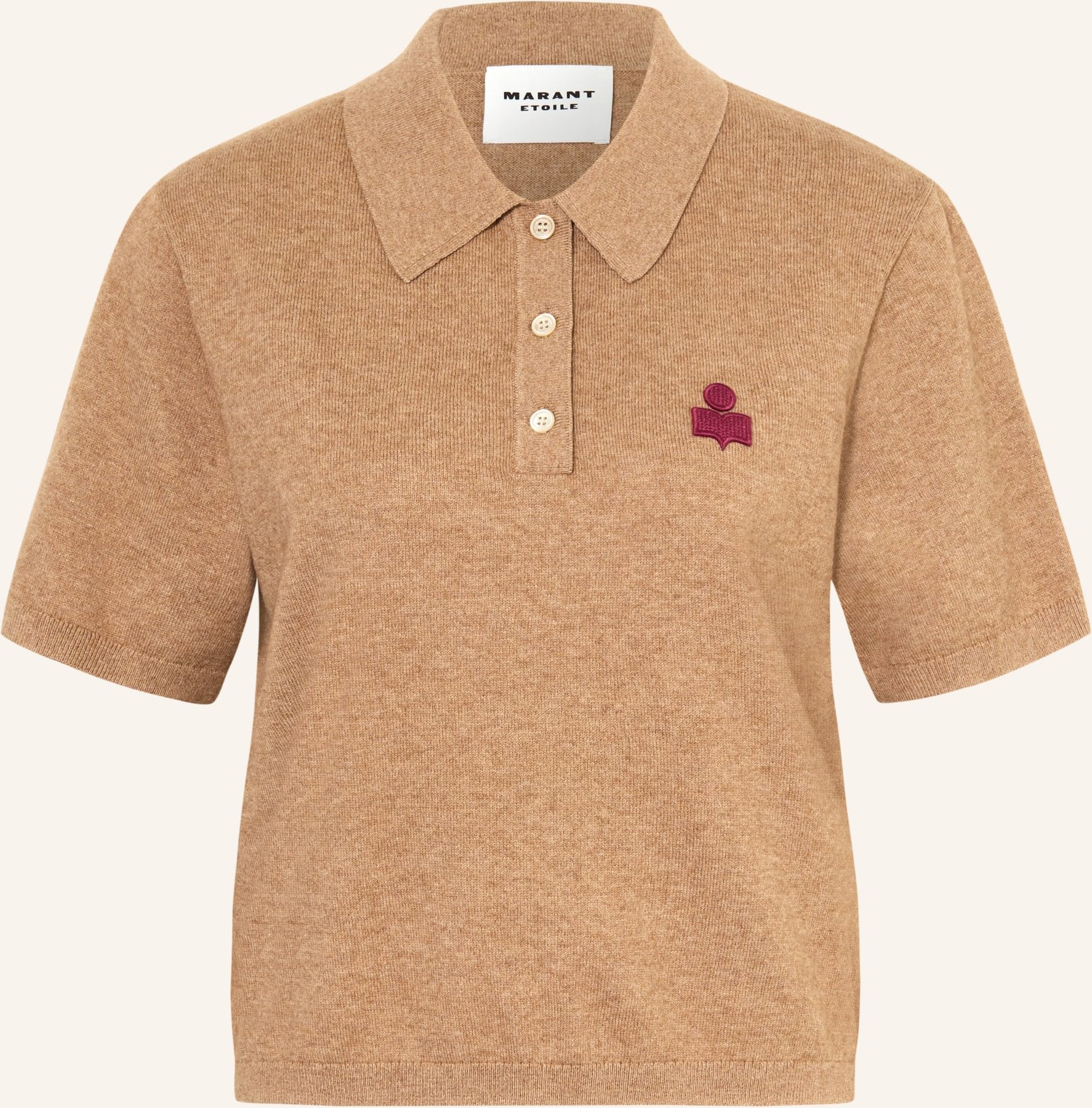 Marant Étoile Strick-Poloshirt Althea braun