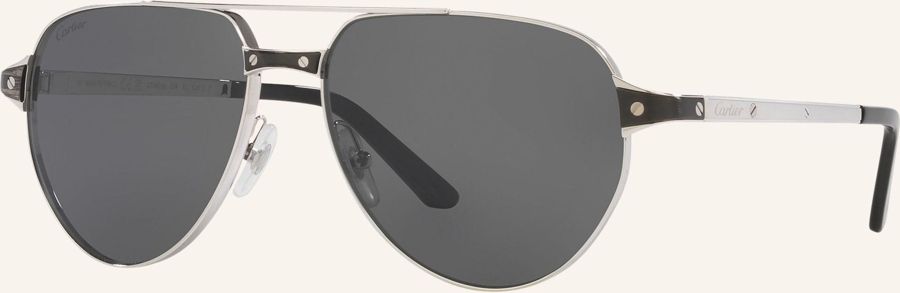 Cartier Sonnenbrille ct0425s silber