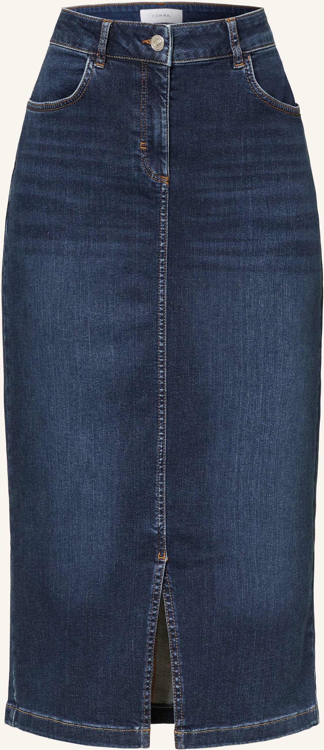 Comma Jeansrock blau