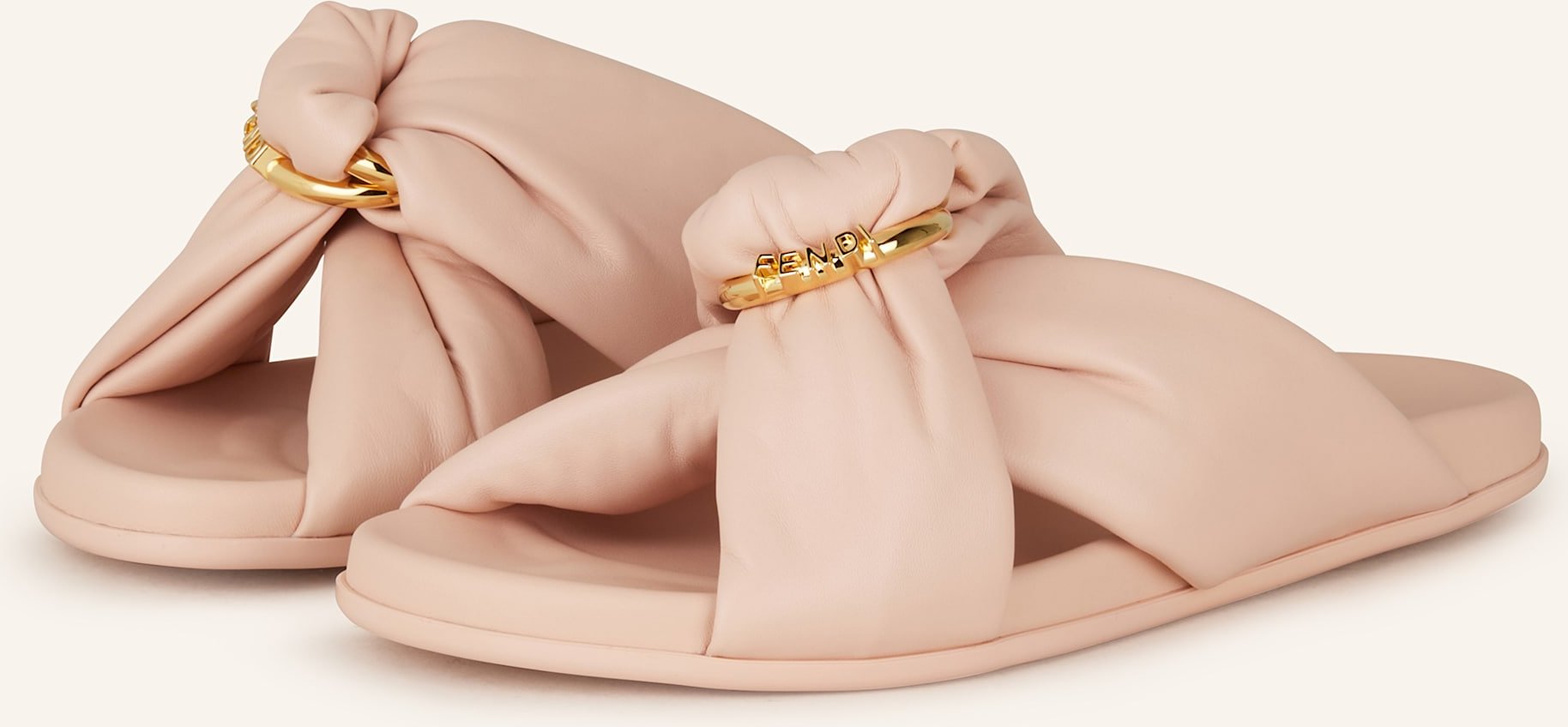 Thumbnail - Fendi Pantoletten rosa