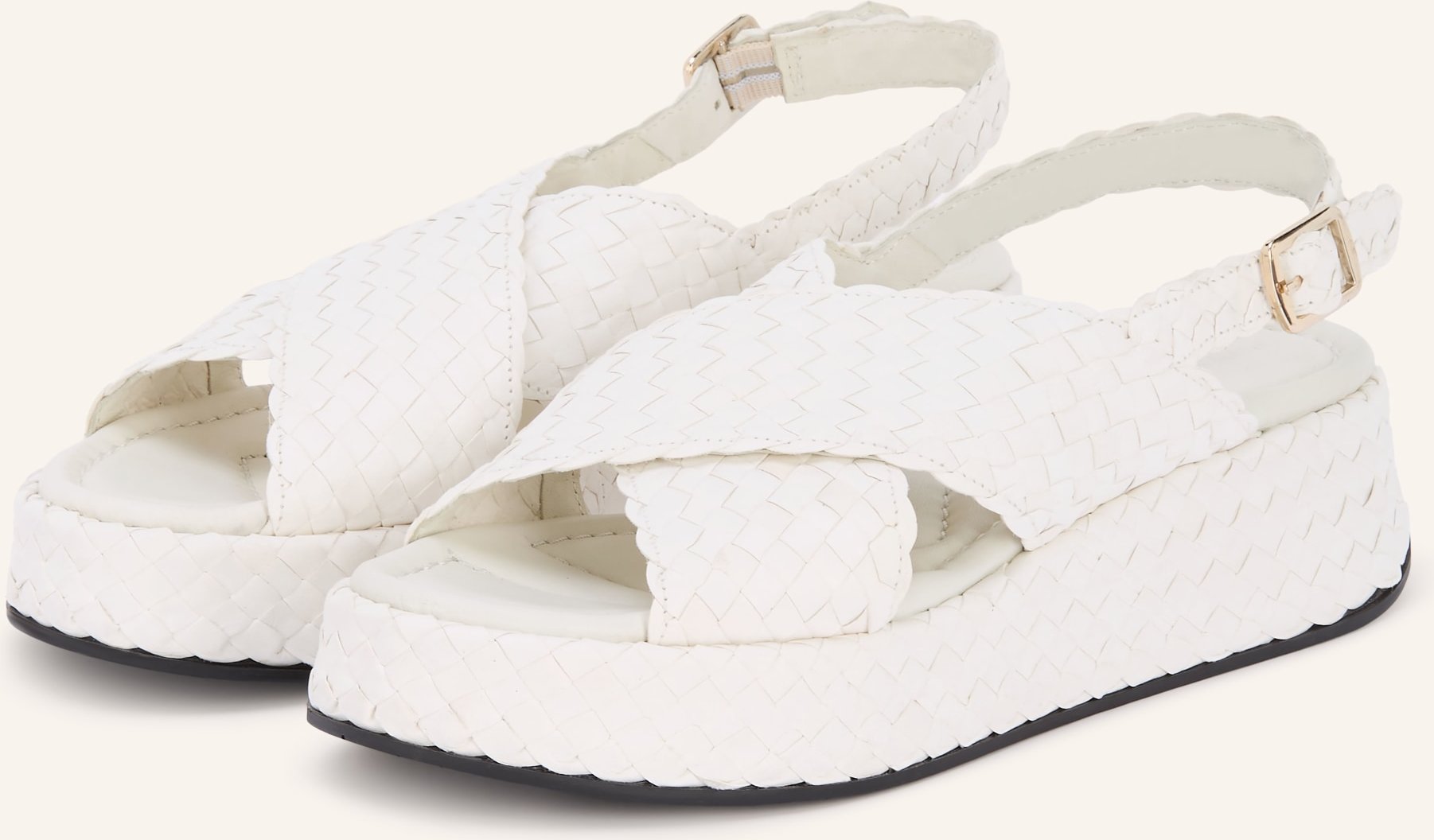 Pons Quintana Plateau-Sandalen Maui weiss