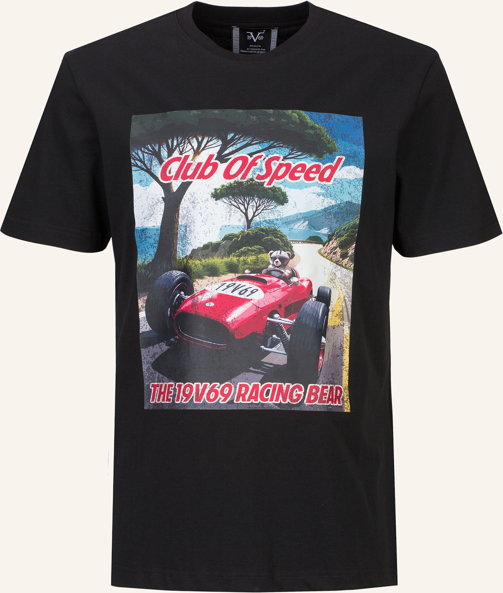 19V69 Italia T-Shirt Rafael Racing 3 schwarz