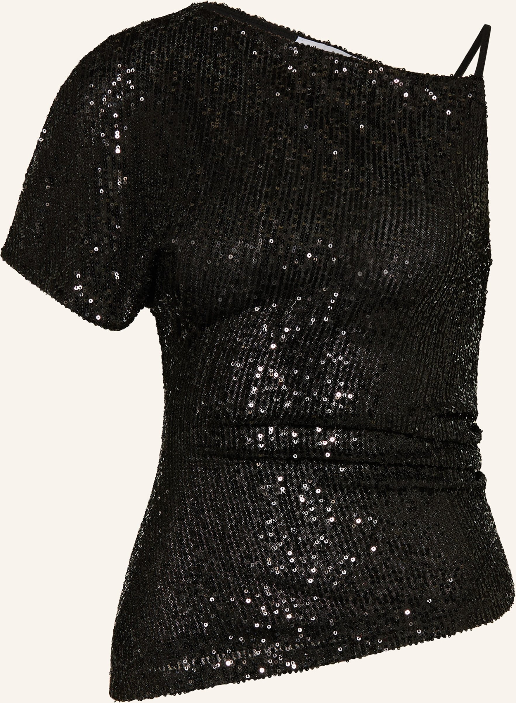 Esthé Top Mit Pailletten schwarz