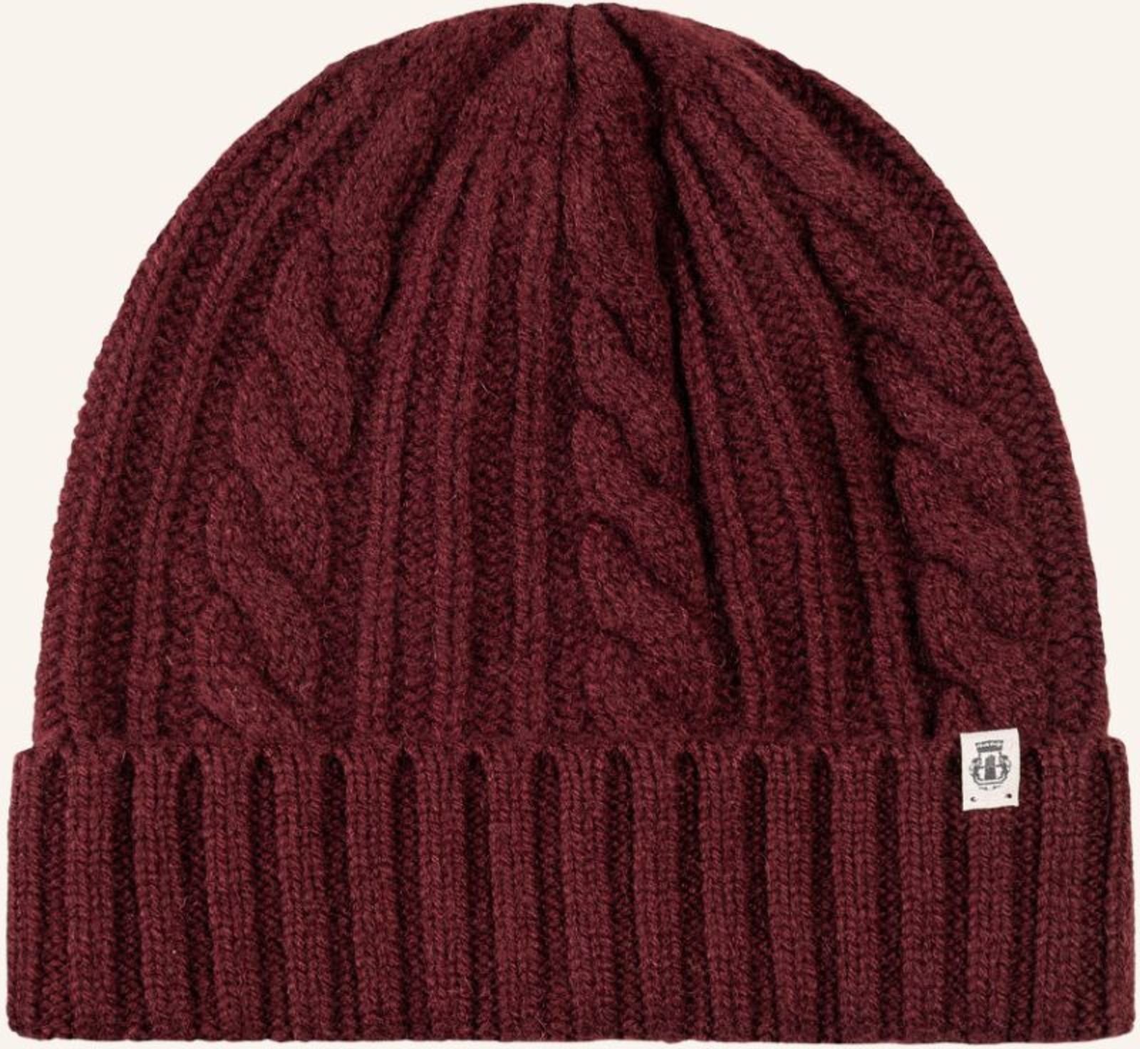 Roeckl Cashmere-Mütze Cabled Charm rot