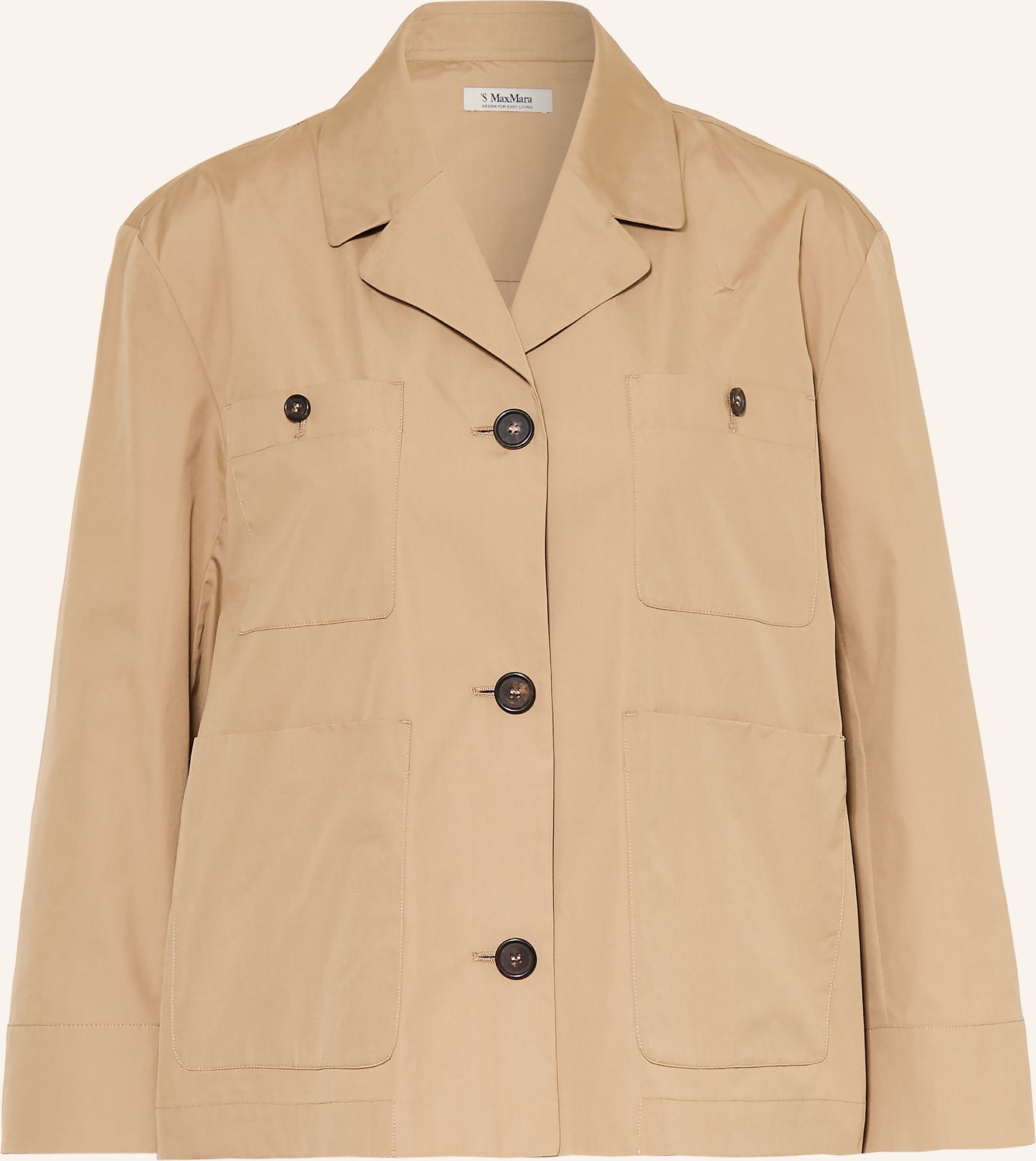 S Max Mara Hemdbluse Renata Mit 3/4-Arm braun