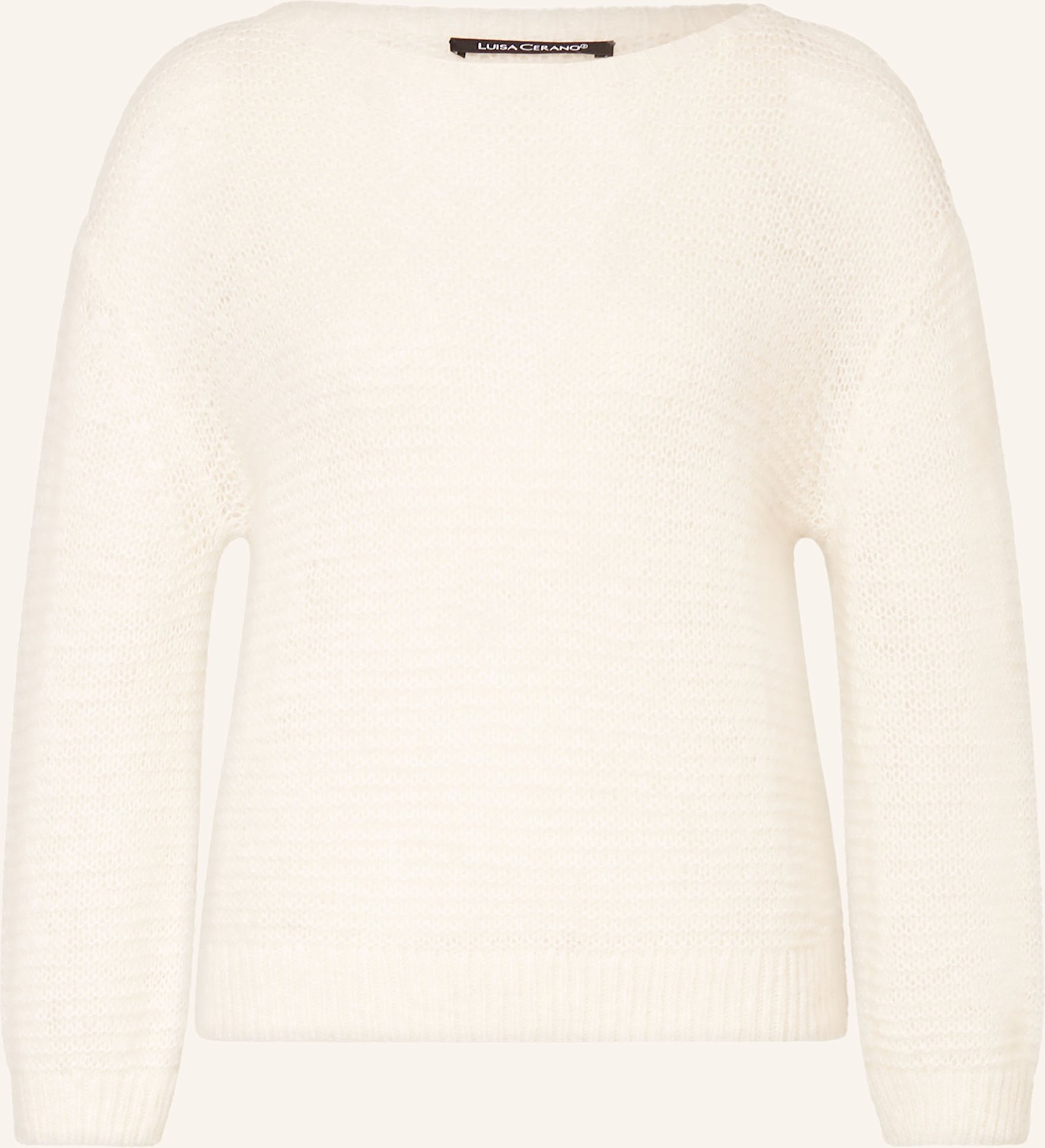 Luisa Cerano Pullover Mit Alpaka weiss