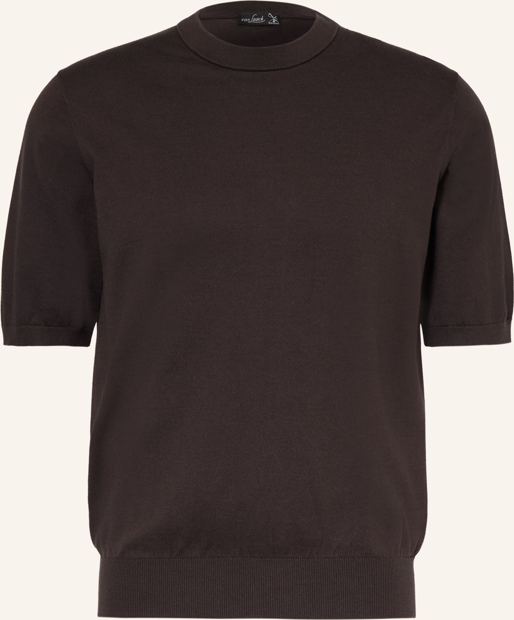 Van Laack Strickshirt Vl-Sindino-Xx braun