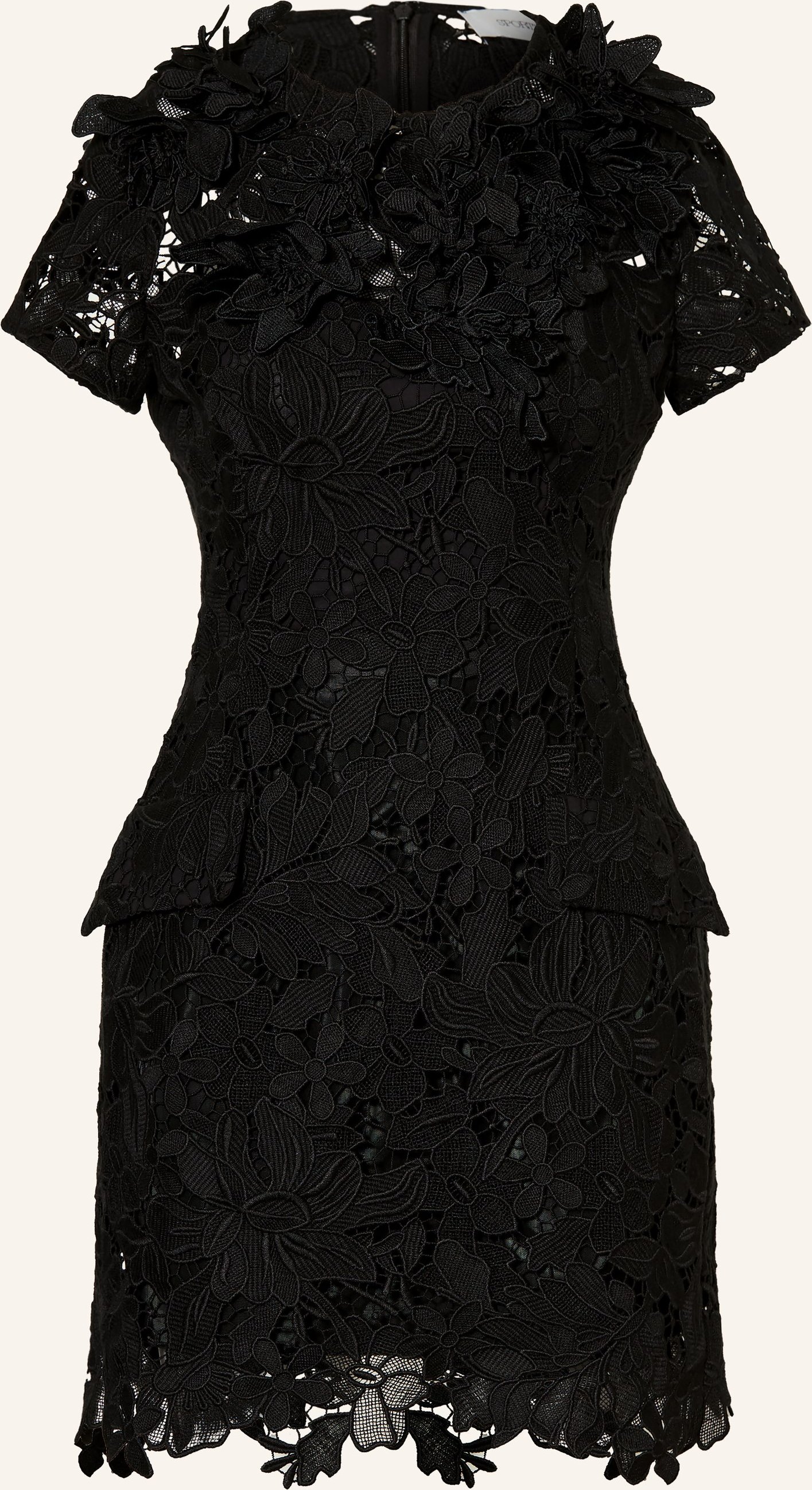 Sportmax Cocktailkleid Ala Aus Spitze schwarz