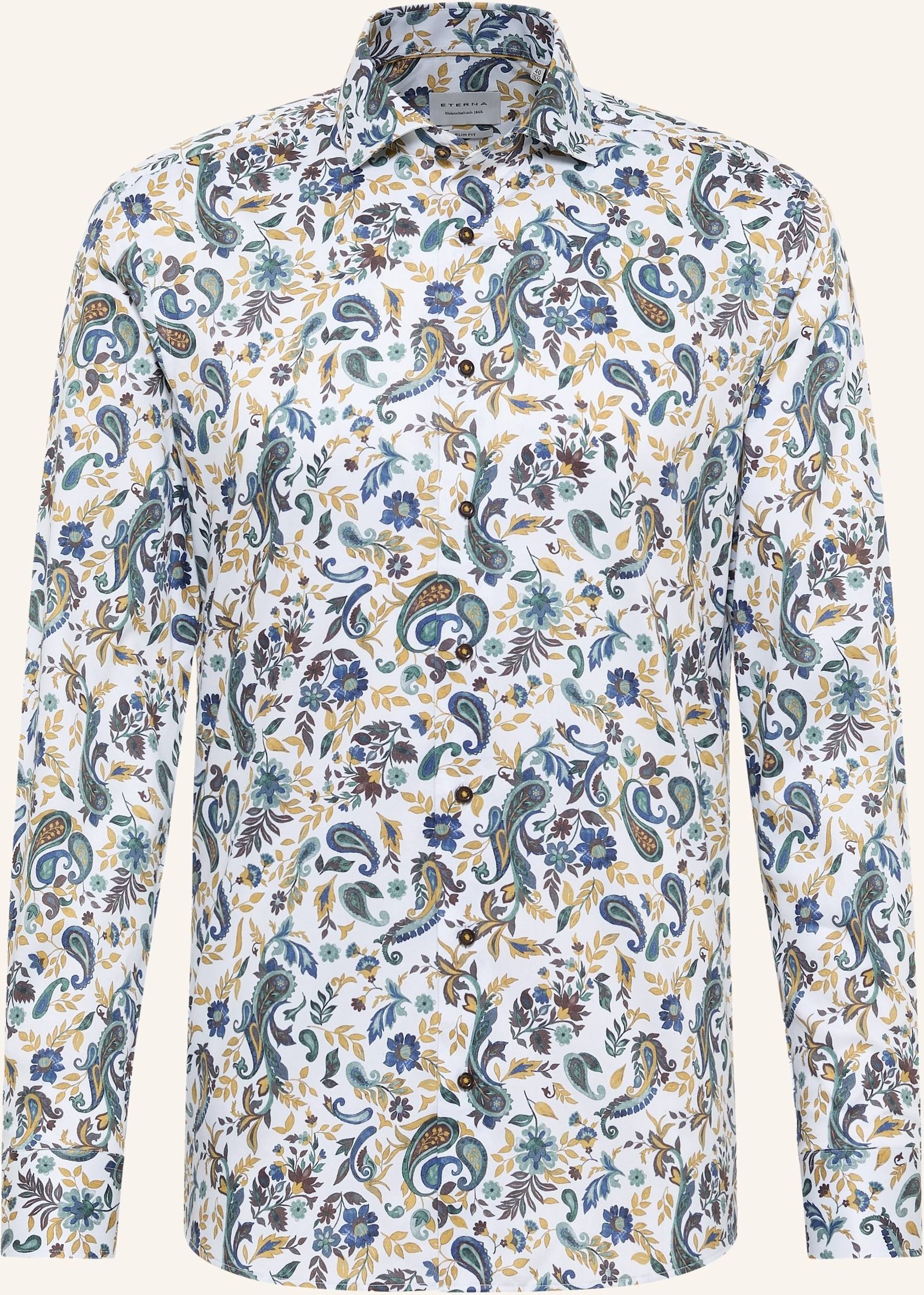 Thumbnail - Eterna Hemd Slim Fit gelb