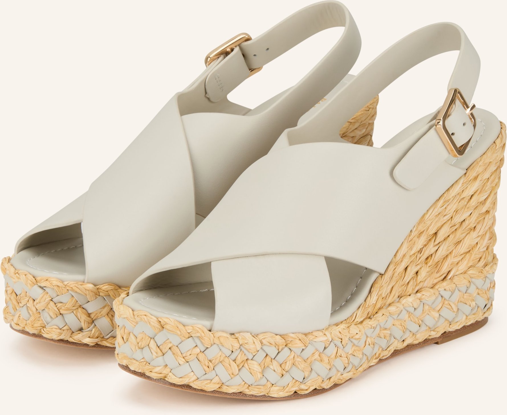 Paloma Barceló Plateau-Wedges Oda weiss