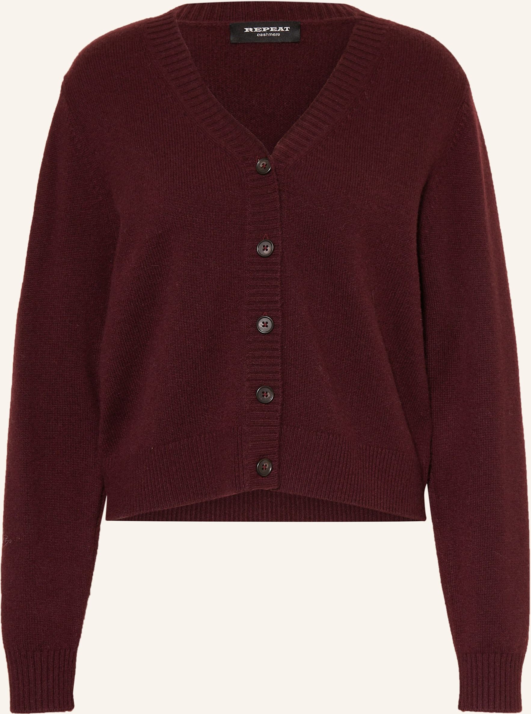 Repeat Strickjacke Aus Cashmere rot