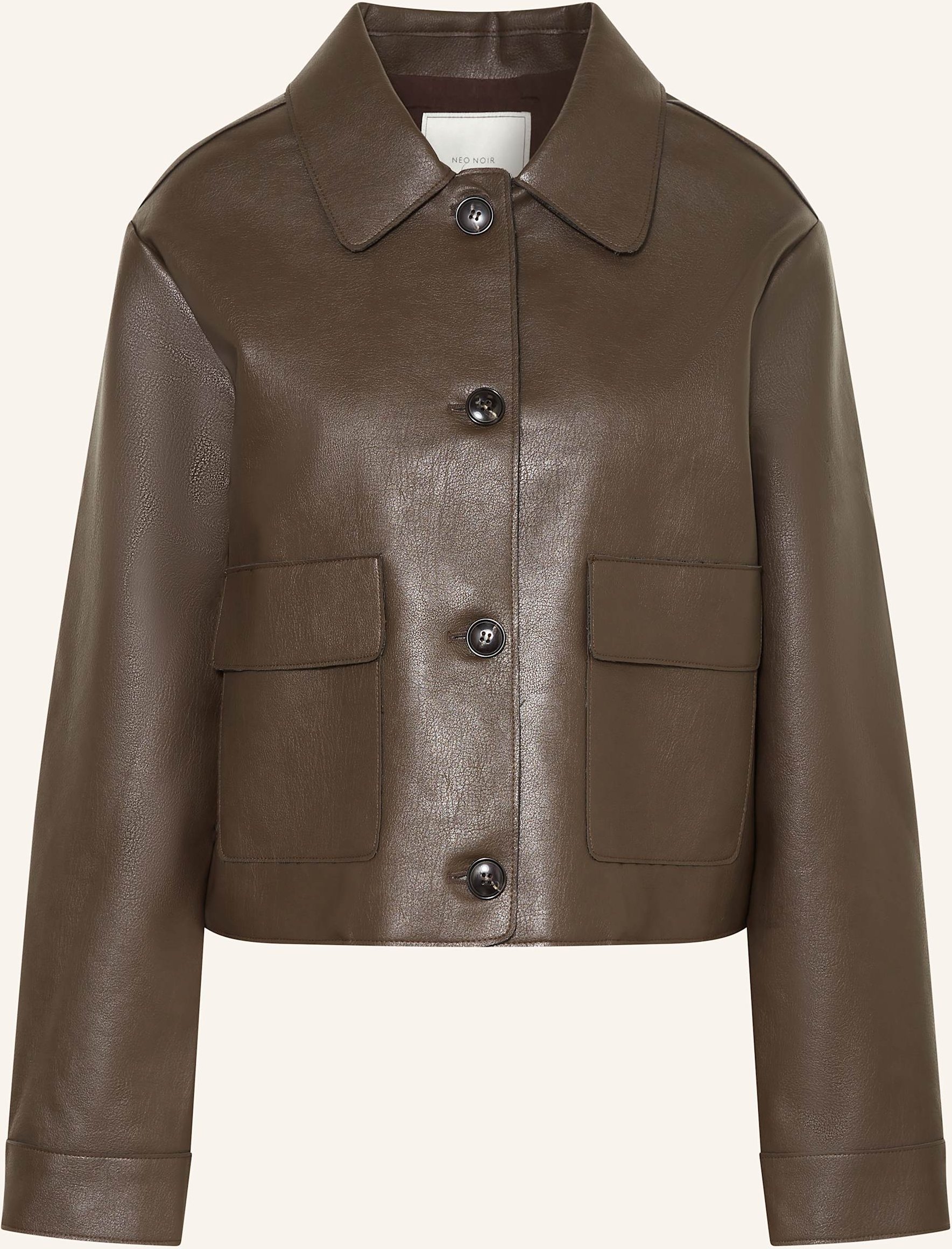 Neo Noir Jacke Romana In Lederoptik braun