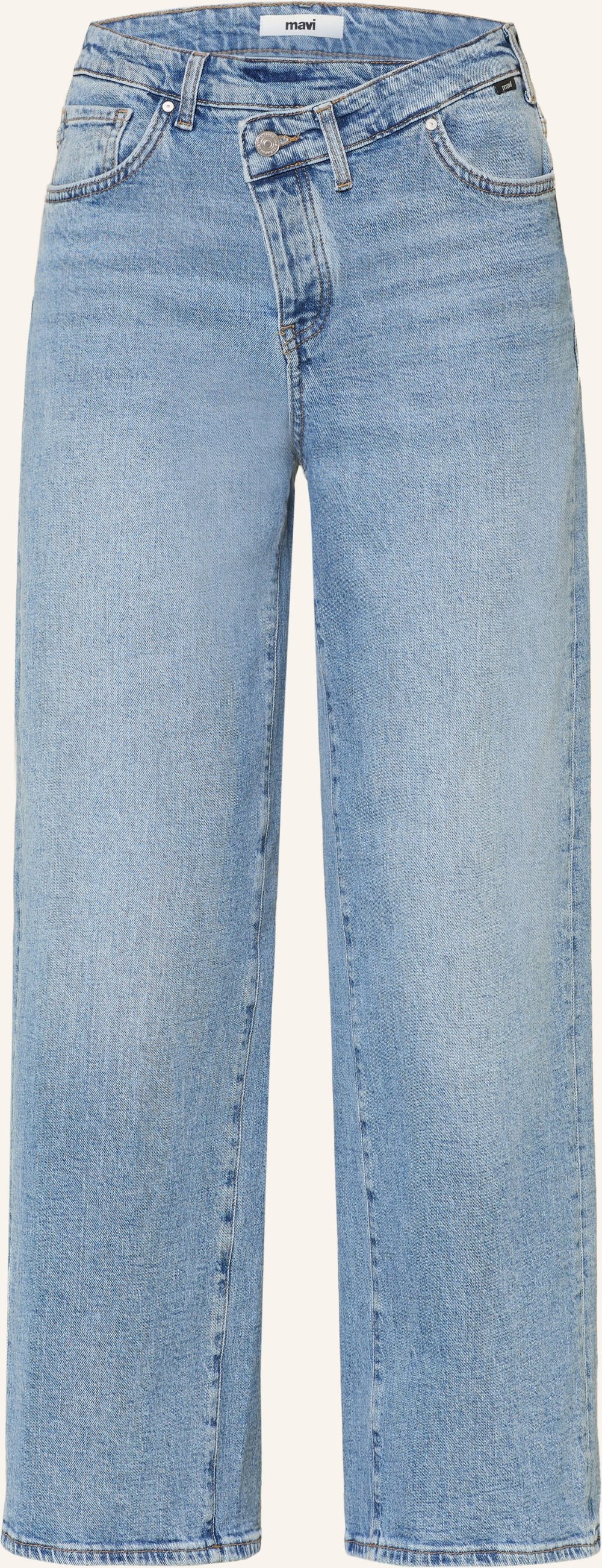 Mavi Wide Leg Jeans Siena Cross Fly blau