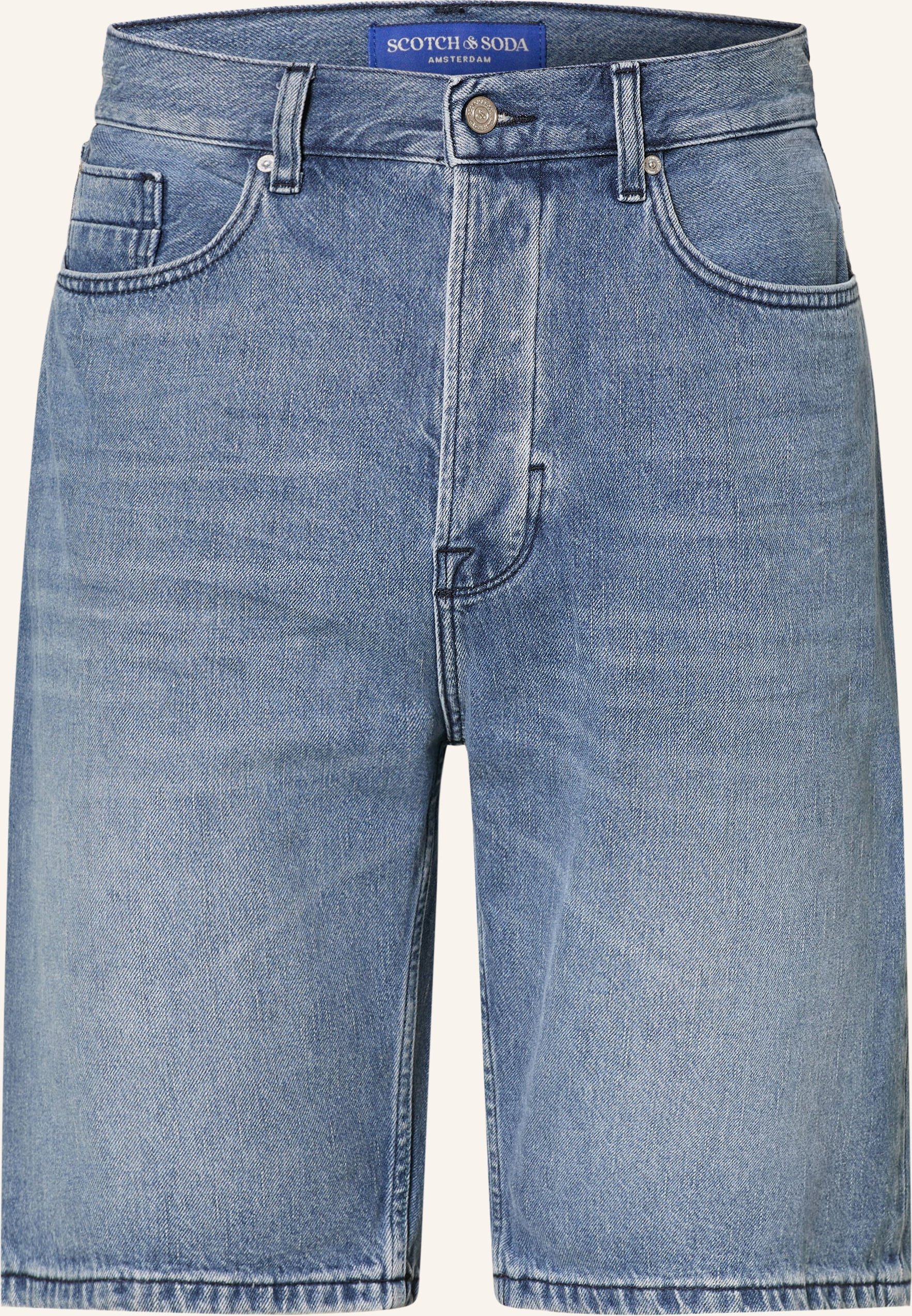 Scotch & Soda Jeansshorts The Pitch Loose Fit blau
