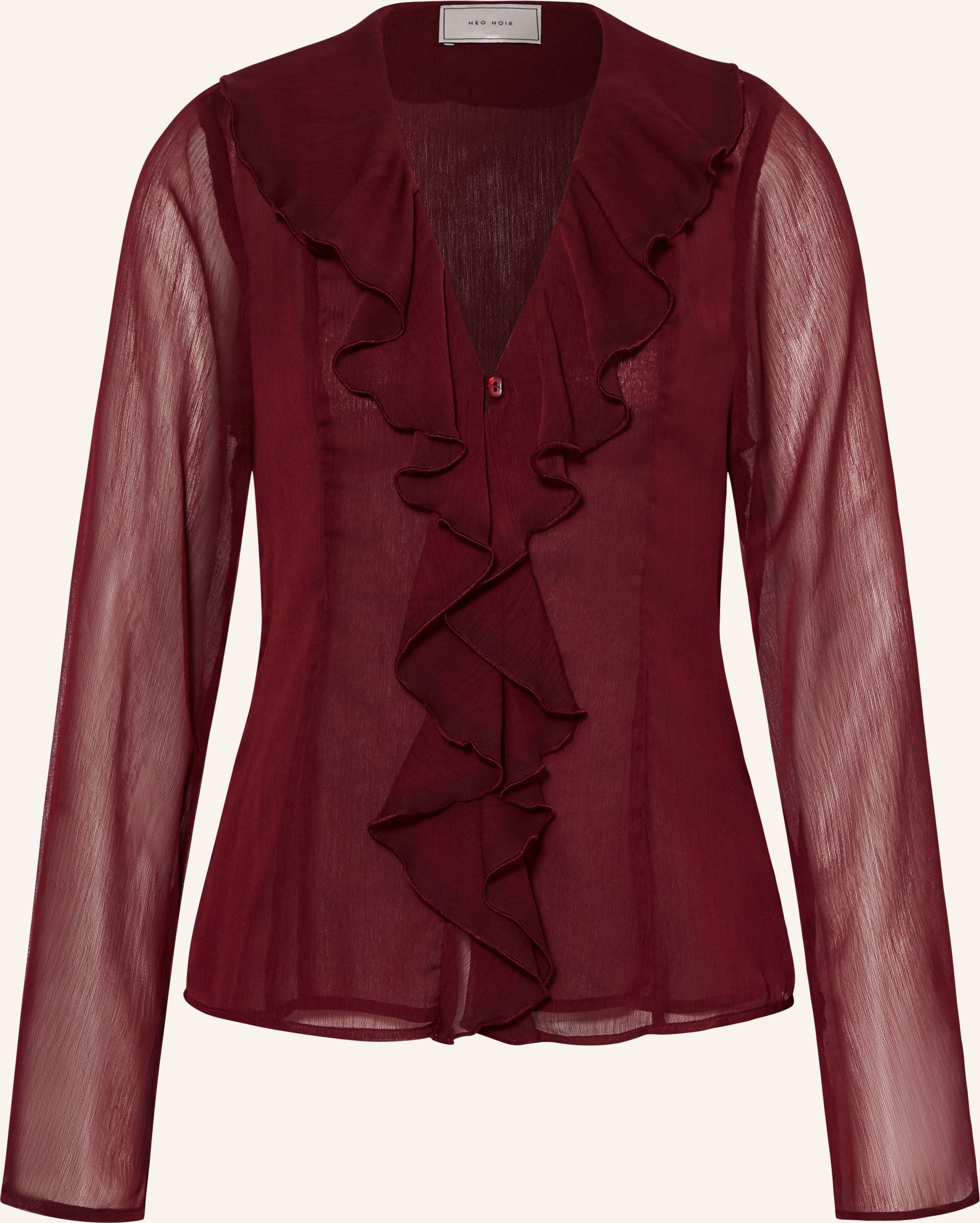 Neo Noir Bluse Valappa Mit Volants rot