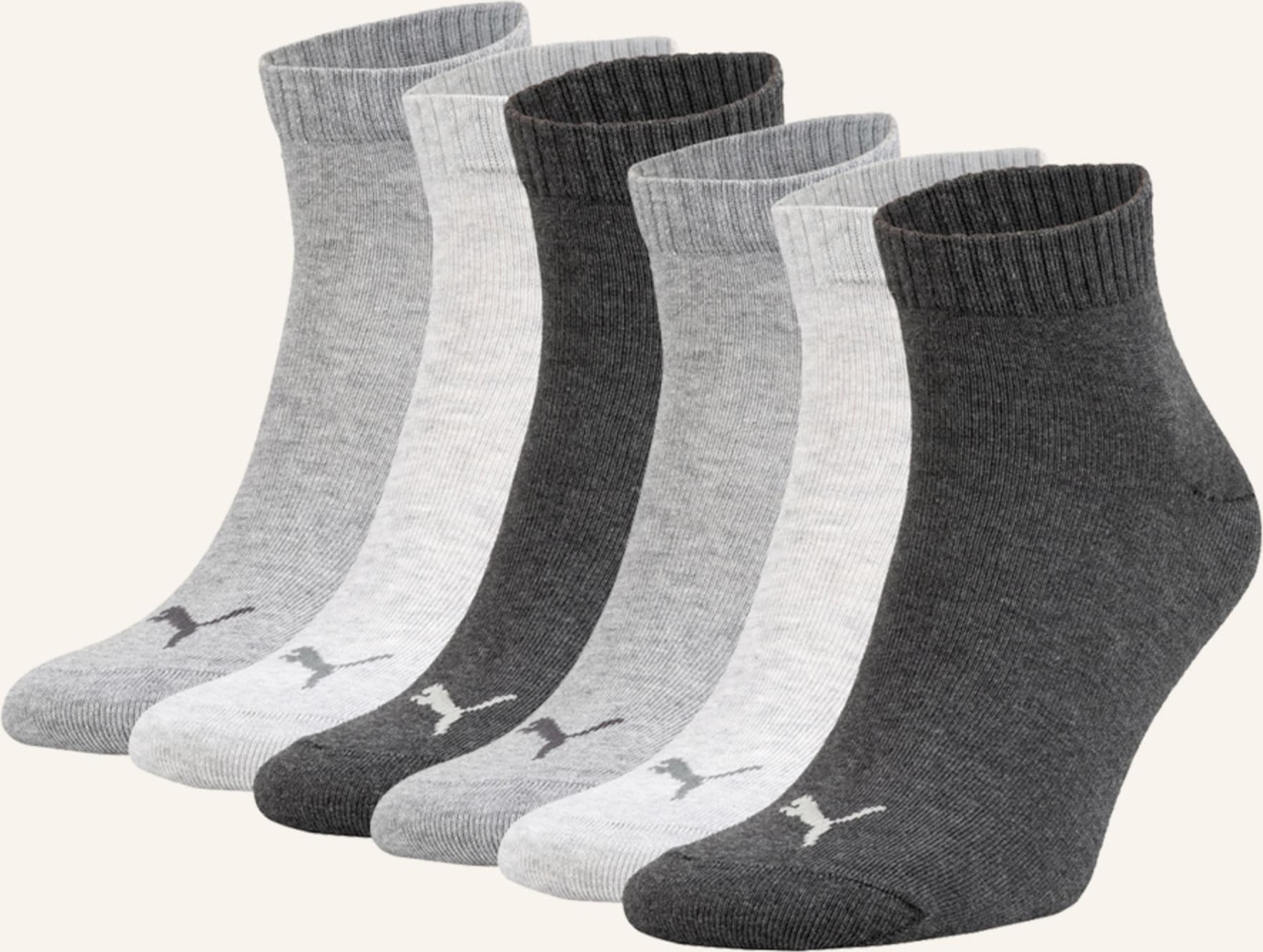 Puma 6er-Pack Strümpfe Everday grau