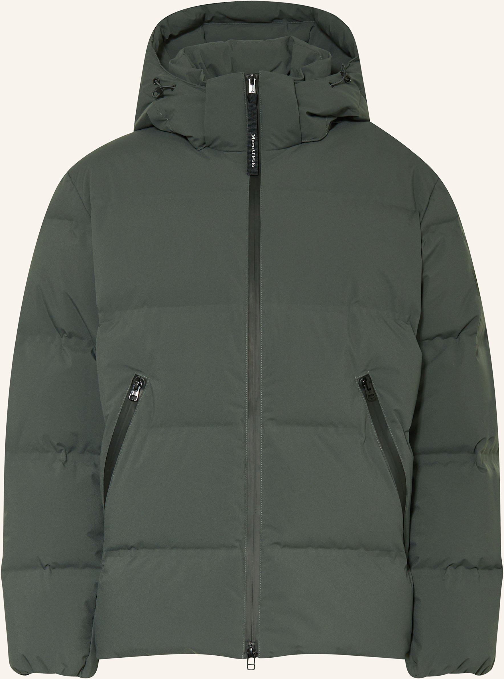 Marc O'polo Daunenjacke Mit Abnehmbarer Kapuze grau