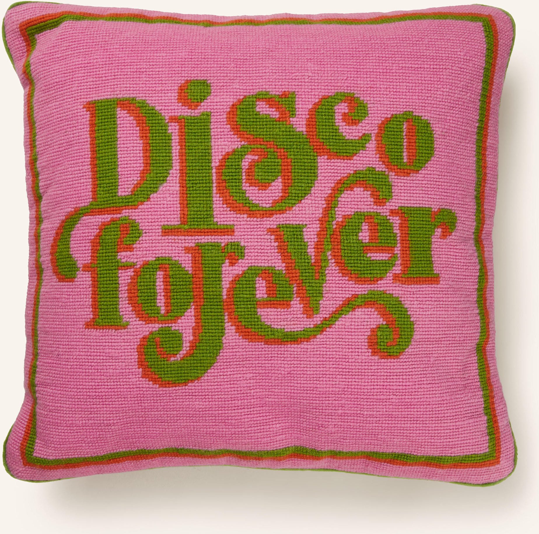 Jonathan Adler Dekokissen Disco Forever pink