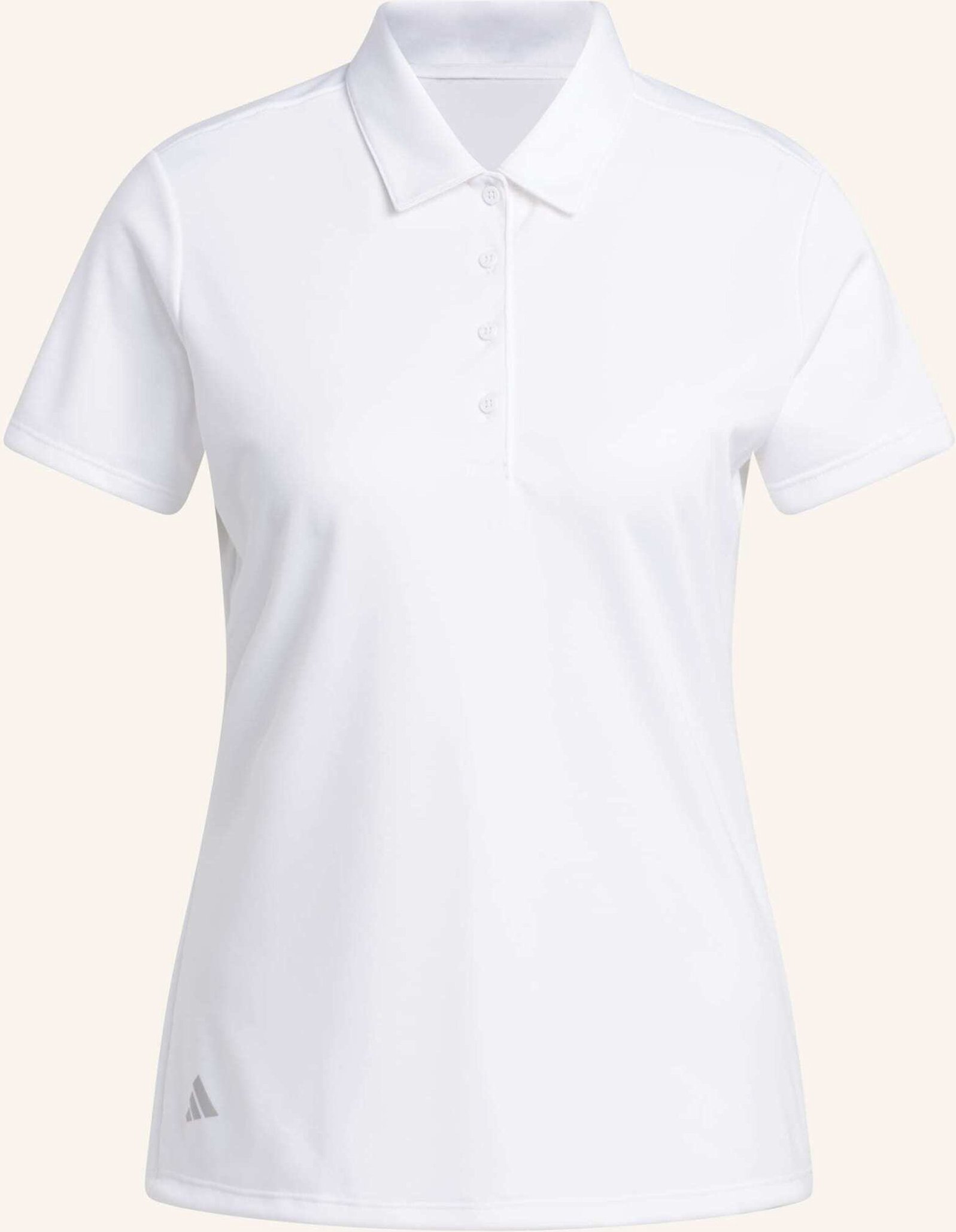 Adidas Solid Performance Short Sleeve Poloshirt Für Damen weiss