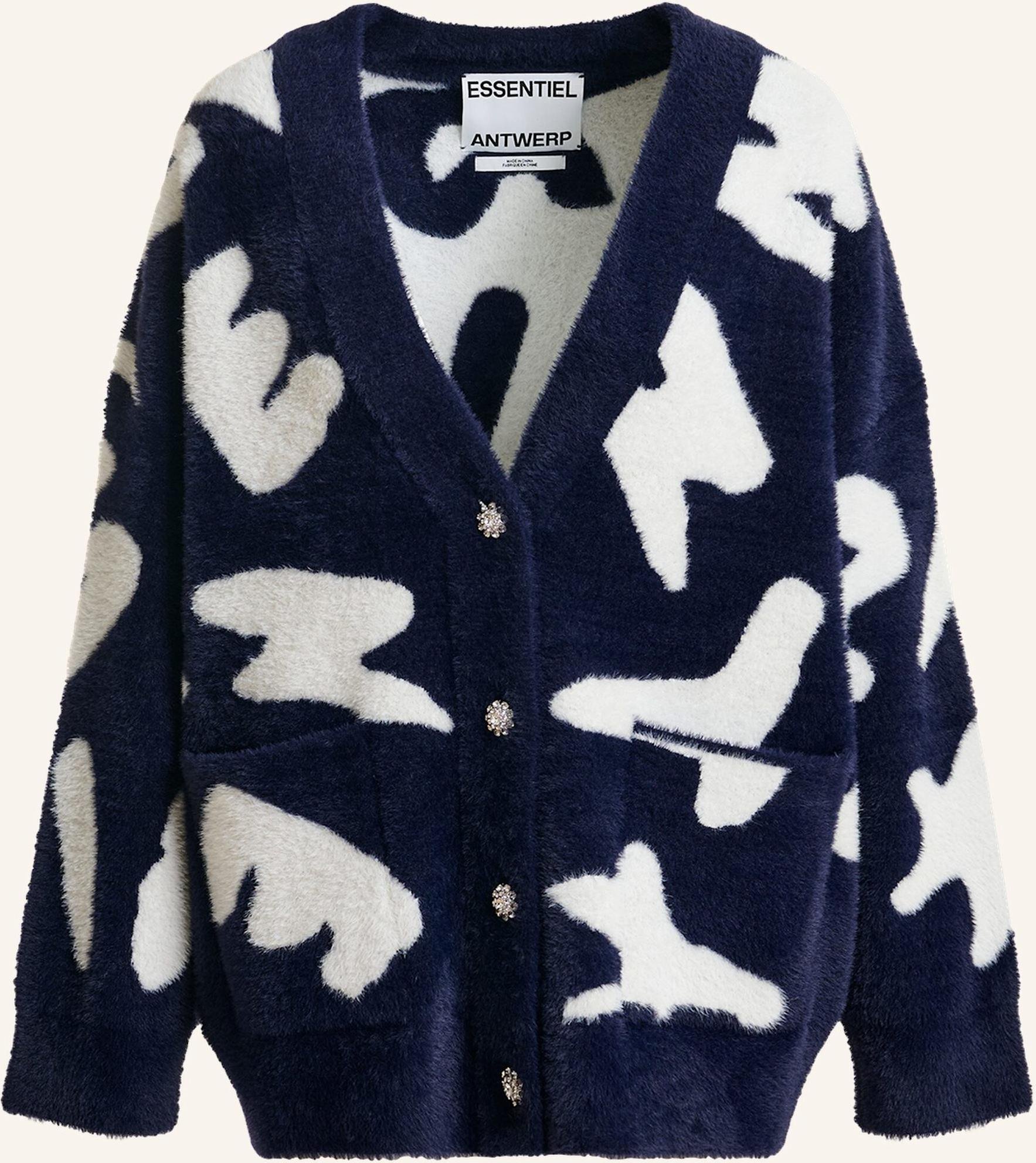 Essentiel Antwerp Strickjacke Jarden blau