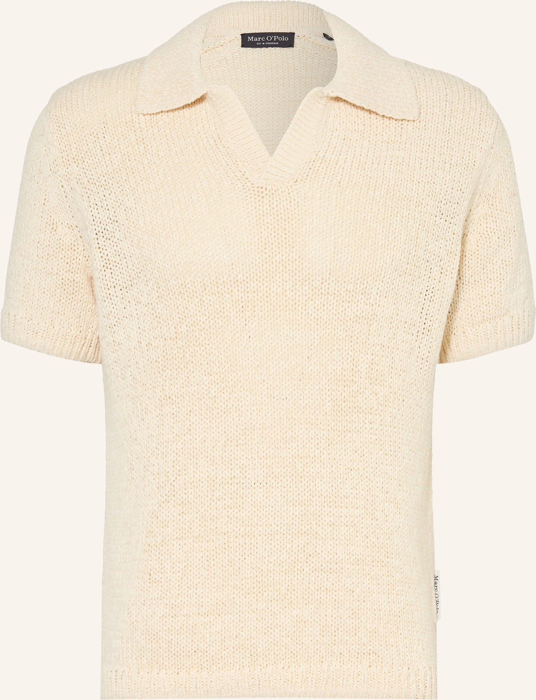 Marc O'polo Strick-Poloshirt weiss
