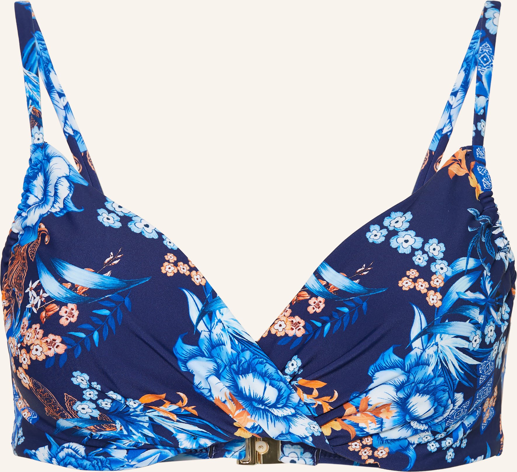 Darling Harbour Bügel-Bikini-Top blau