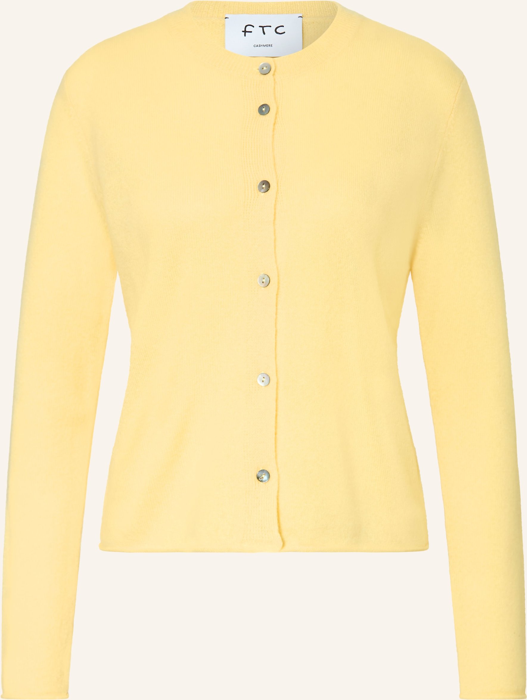 Ftc Cashmere Strickjacke Aus Cashmere gelb