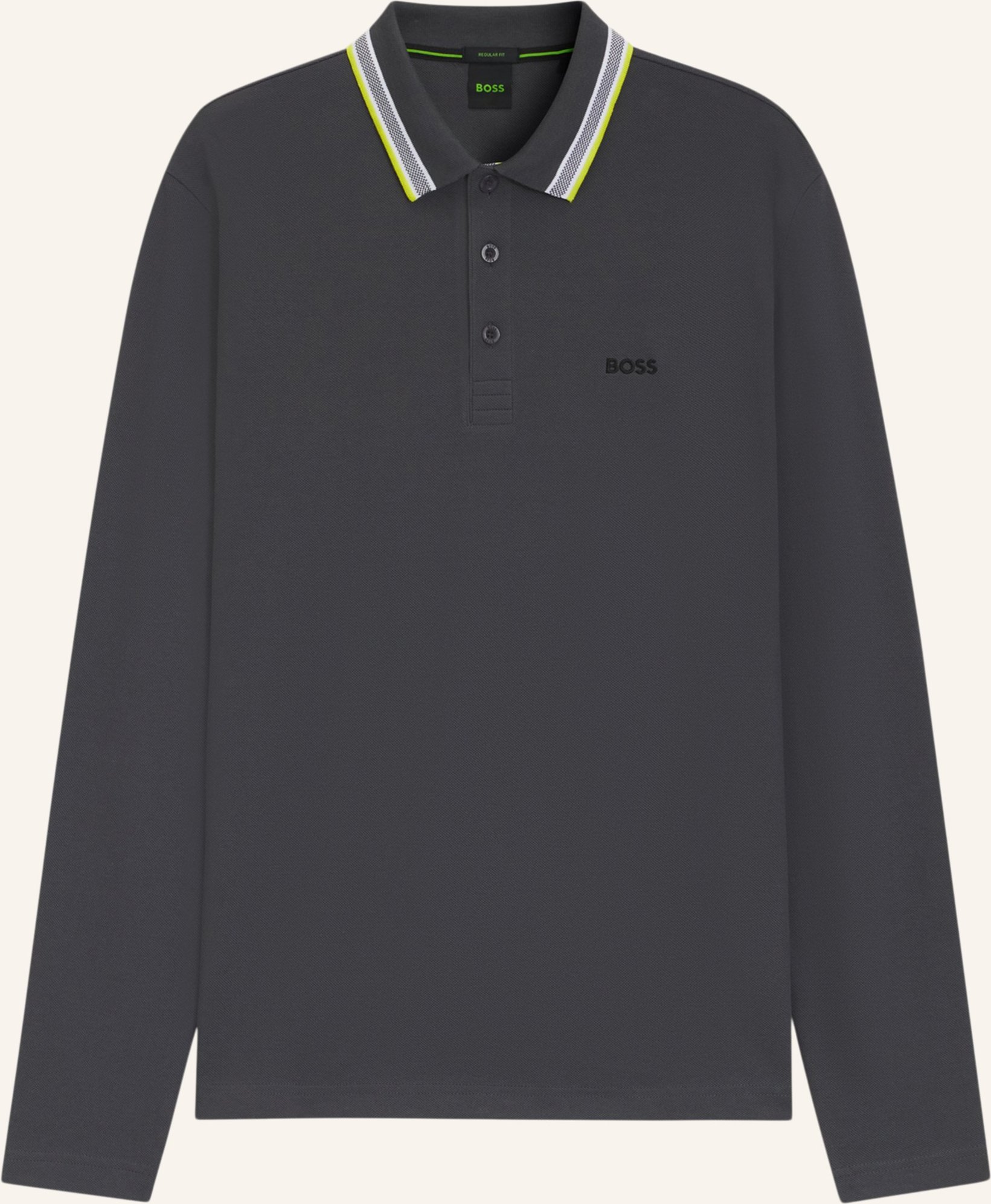 Thumbnail - Boss Piqué-Poloshirt Plisy Regular Fit grau