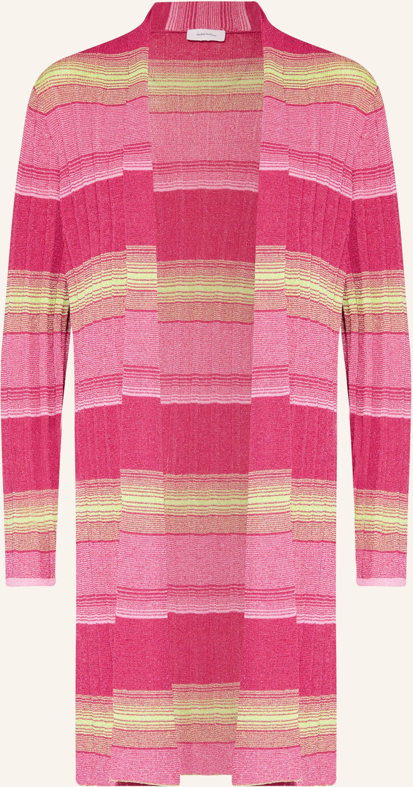 Darling Harbour Strickhülle Mit Plissees Und Glitzergarn pink
