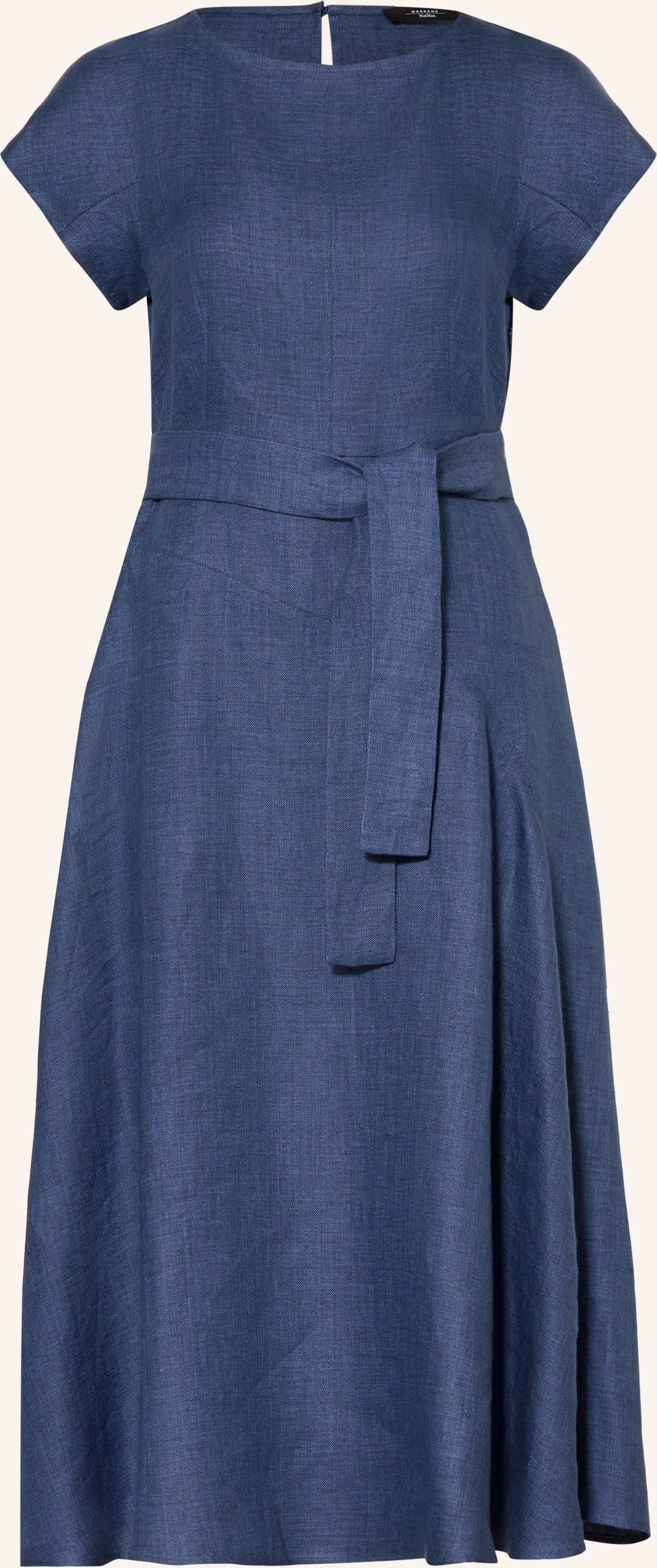 Weekend Max Mara Leinenkleid Esordio blau