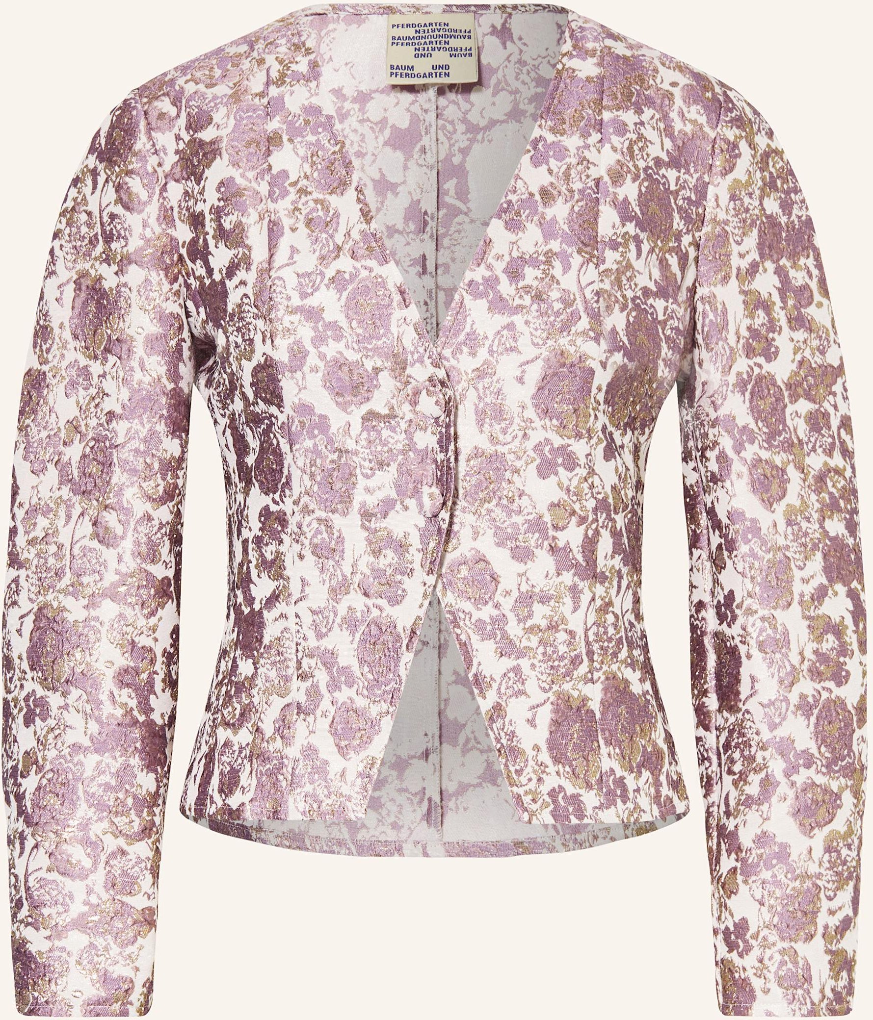 Baum Und Pferdgarten Jacke Millie Mit Glitzergarn lila