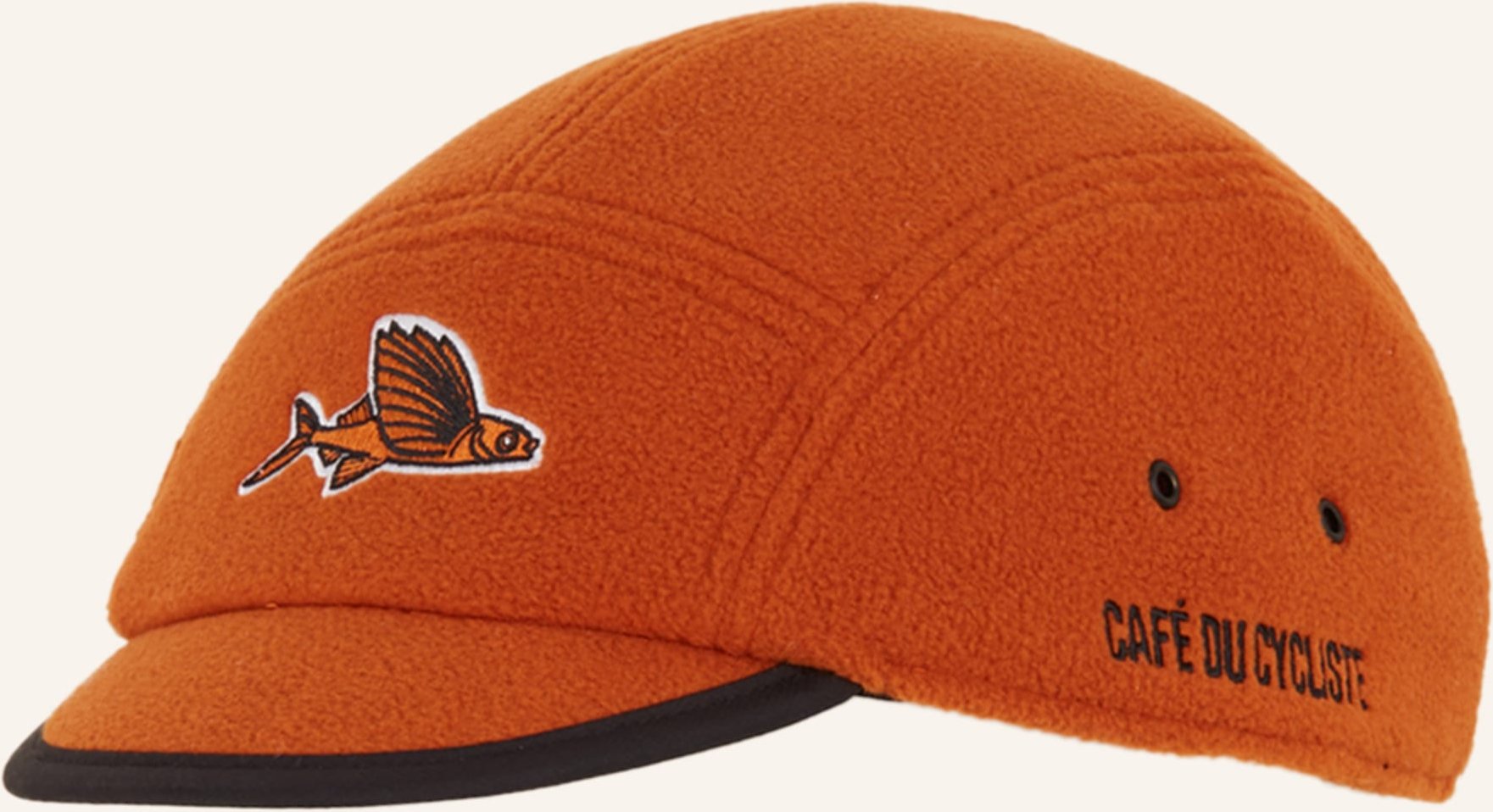 Café Du Cycliste Fleece-Cap braun