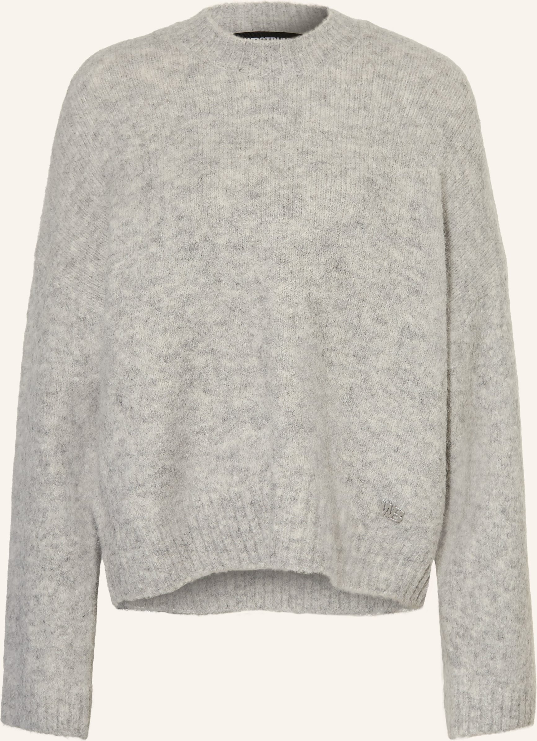 Wrstbhvr Oversized-Pullover Enci Mit Alpaka grau