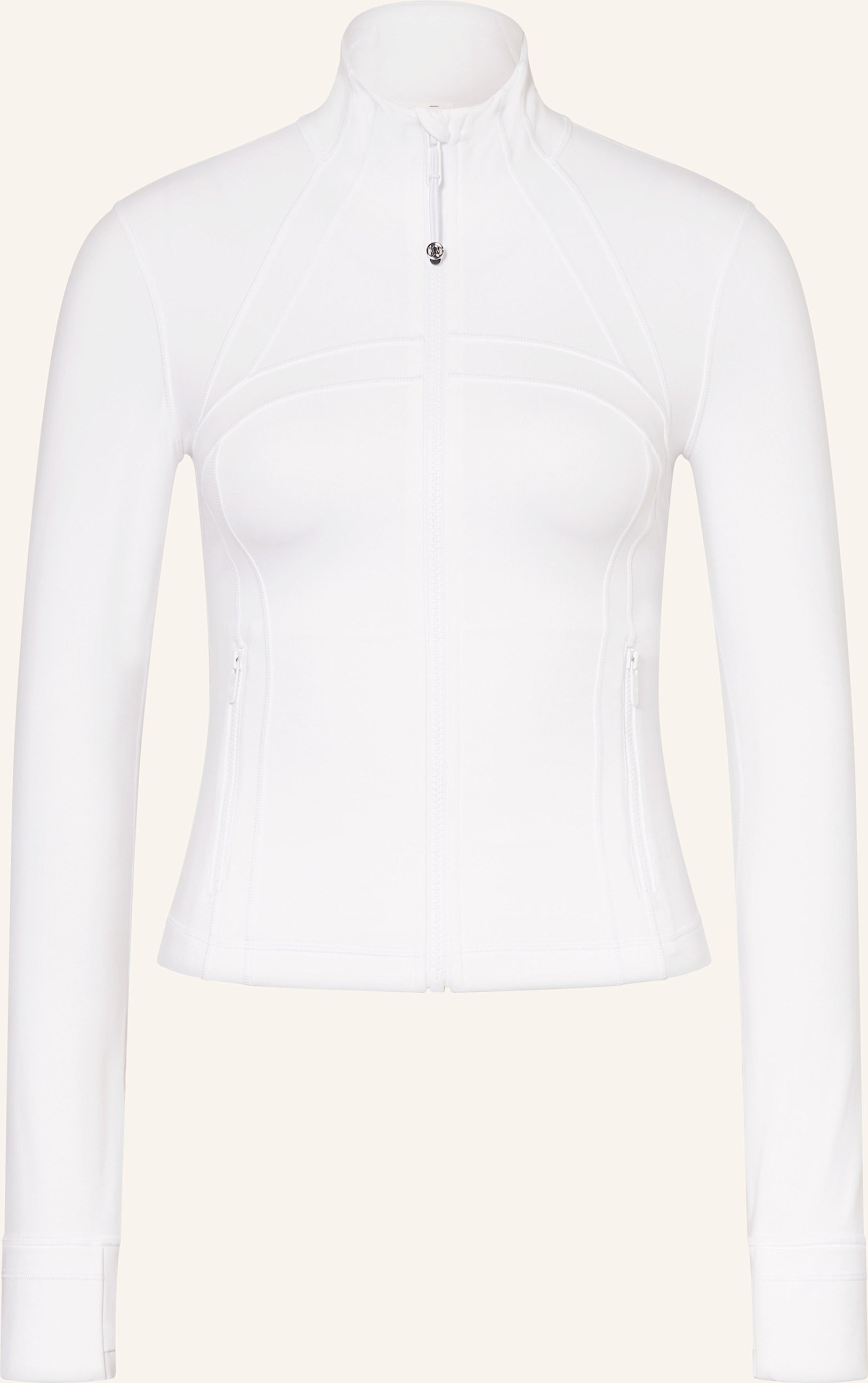 Thumbnail - Lululemon Yoga-Jacke Define Cropped weiss