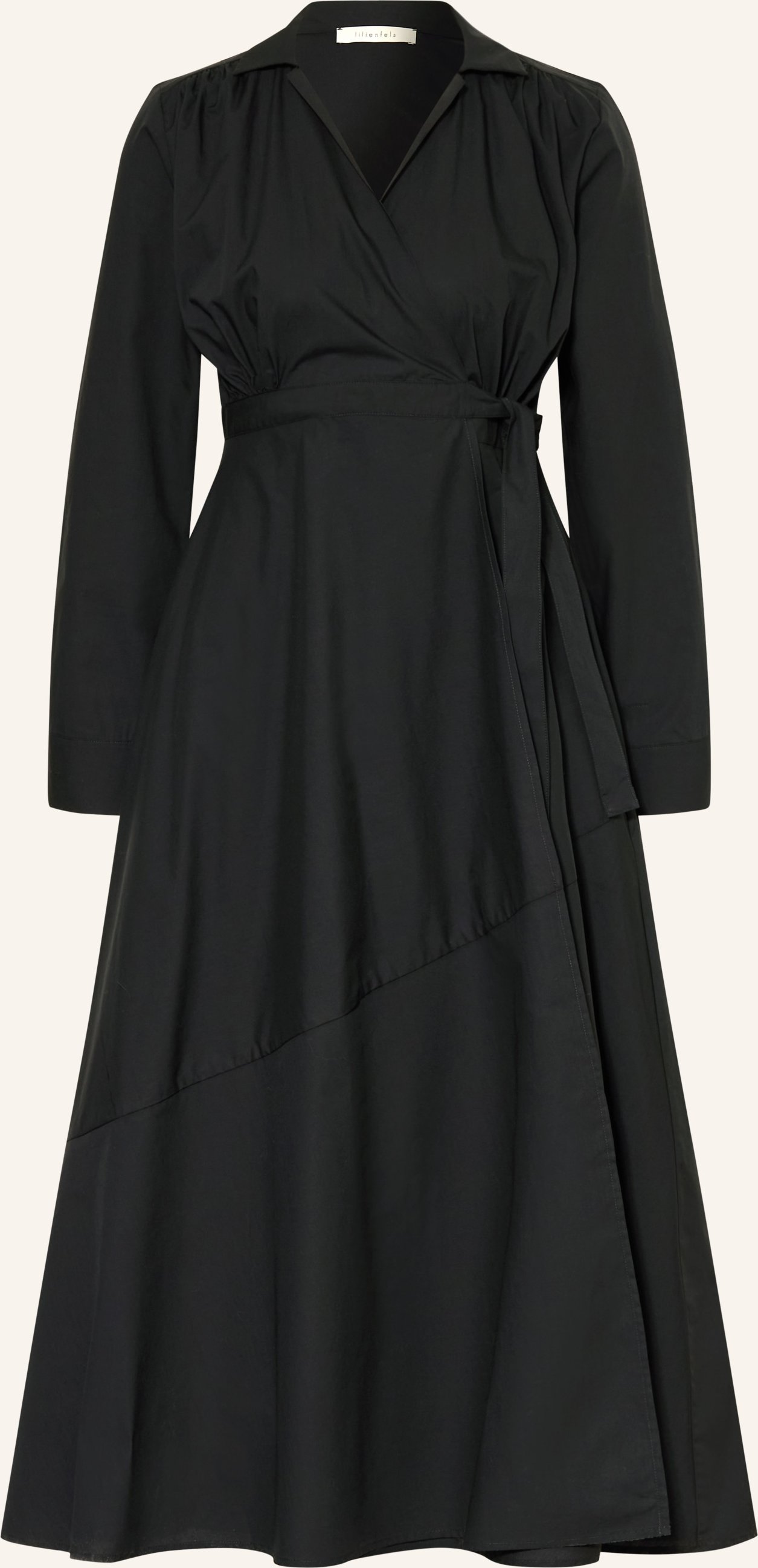Lilienfels Wickelkleid schwarz
