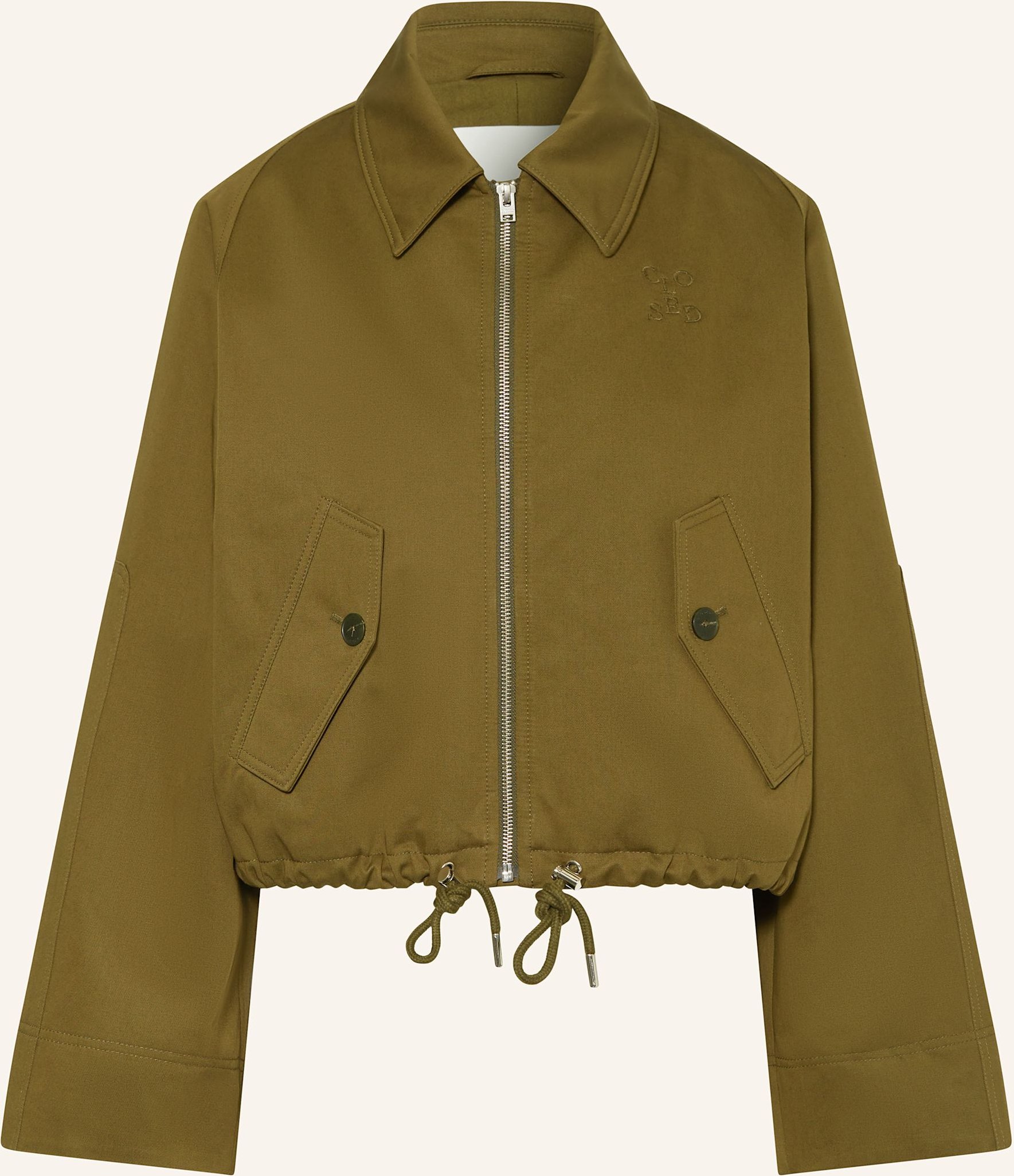 Closed Kastenjacke gruen