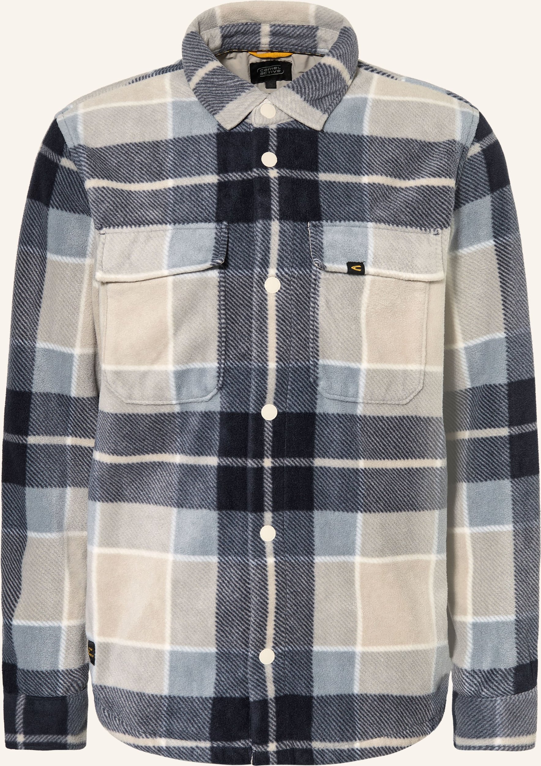 Camel Active Fleece-Overshirt blau
