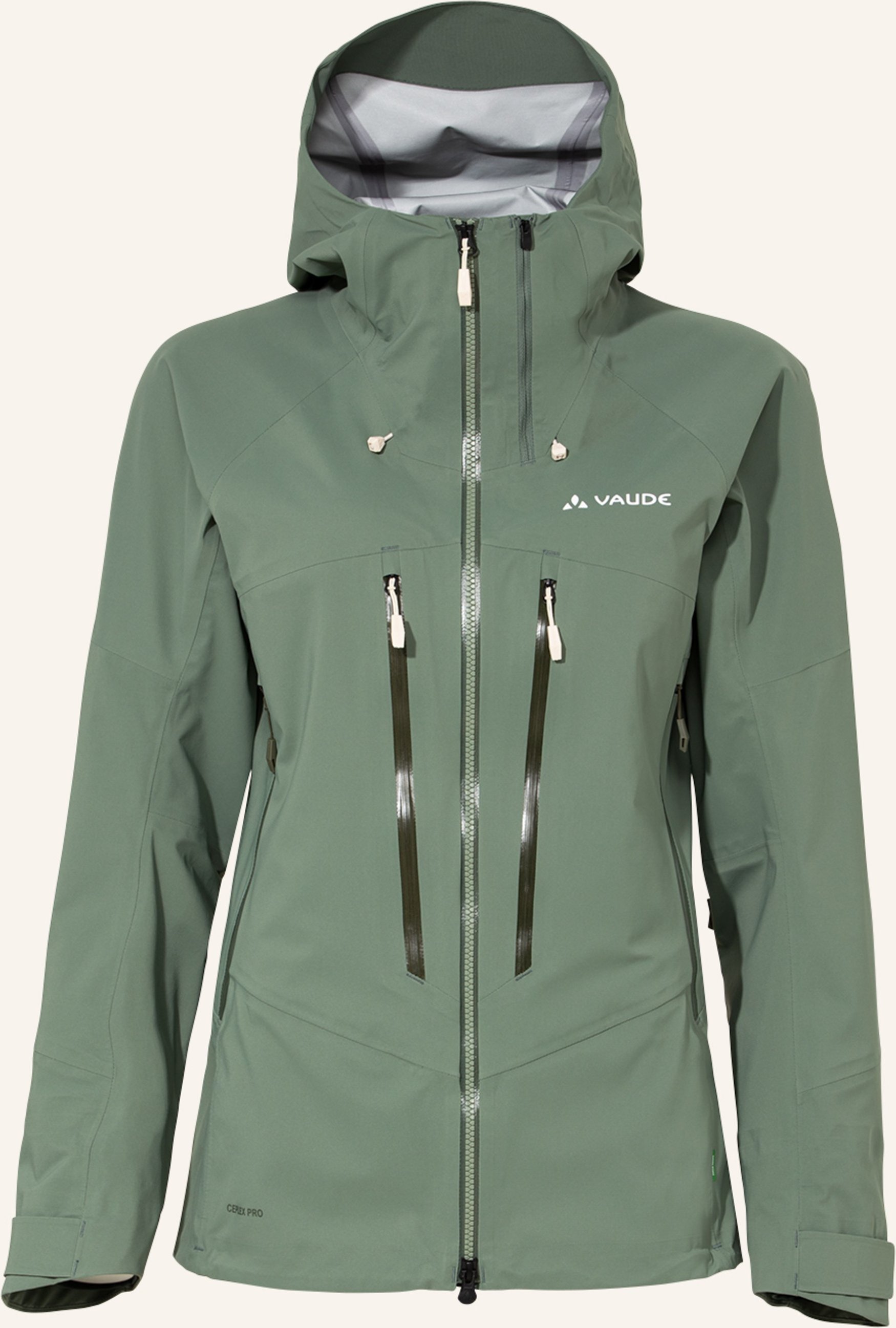 Vaude Outdoor-Jacke W Monviso 3l Jacket gruen
