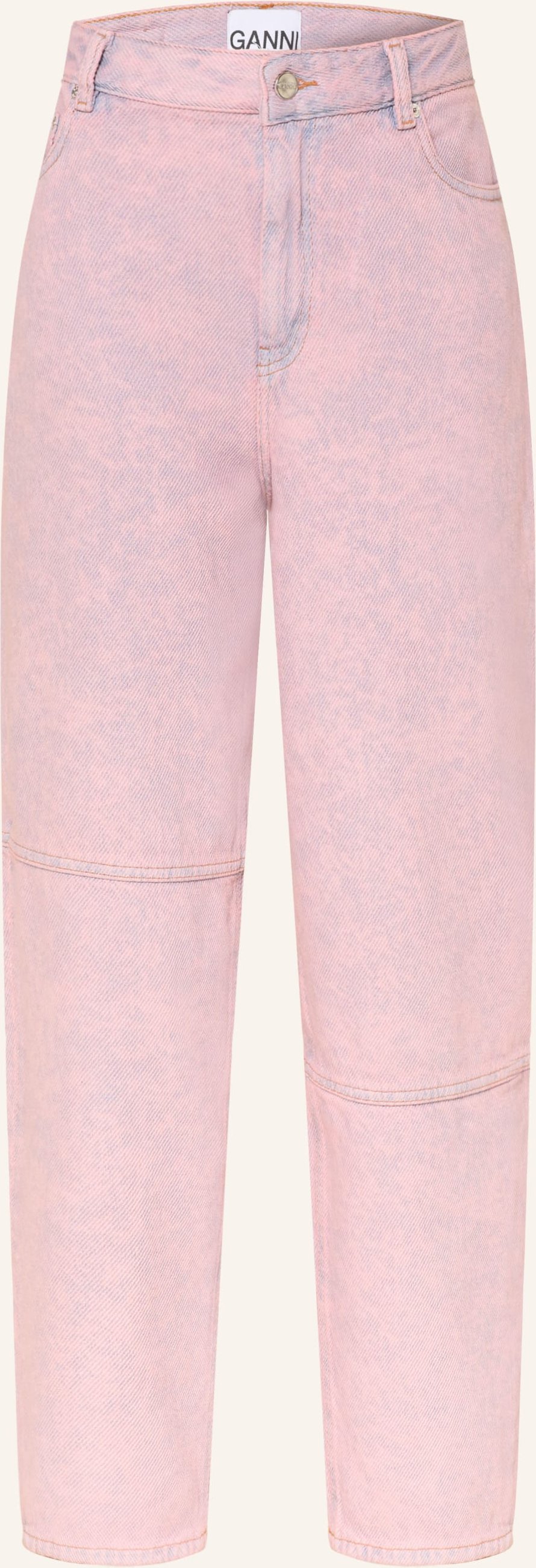 Ganni Barrel Jeans rosa
