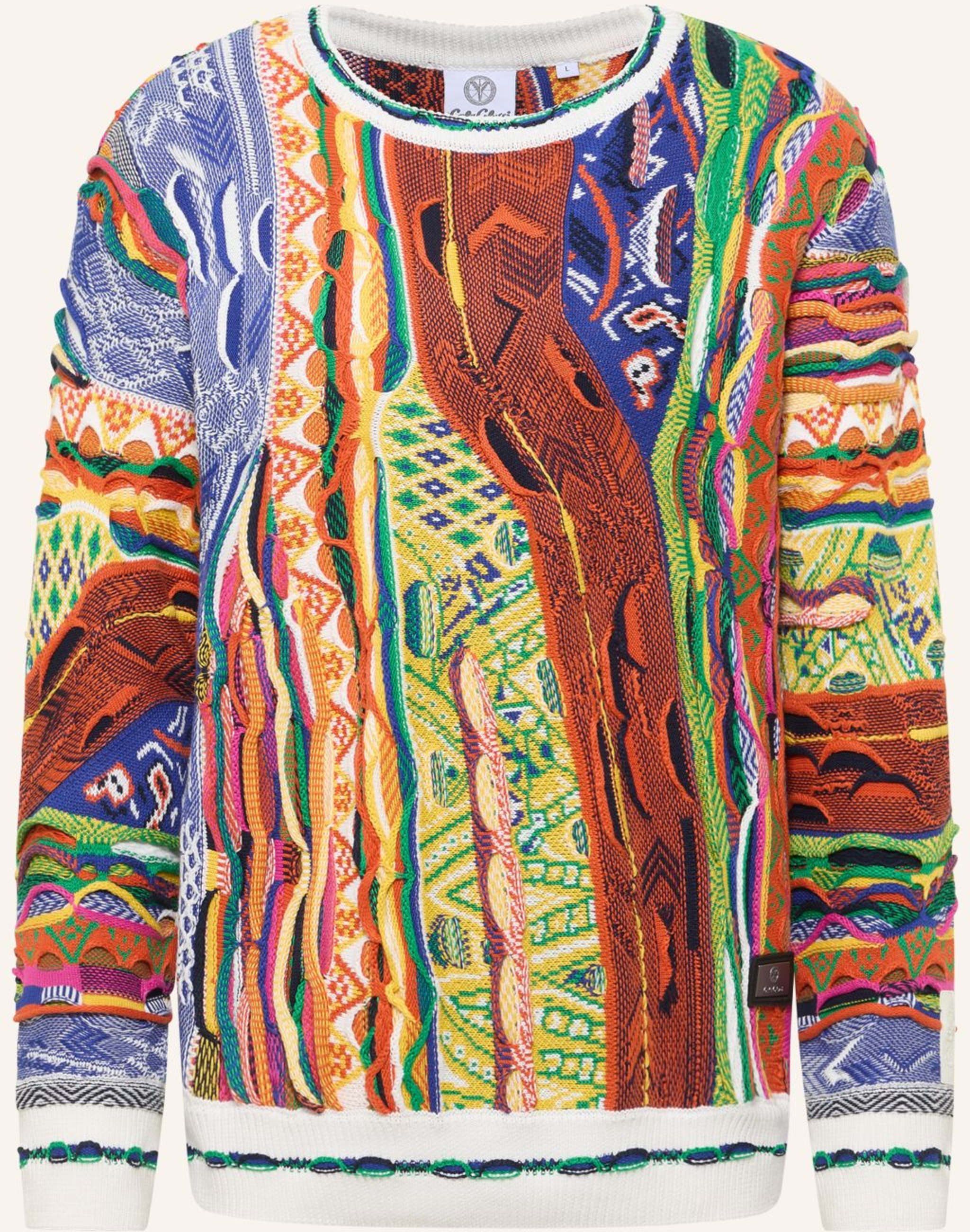 Carlo Colucci Strickpullover Fazzi weiss