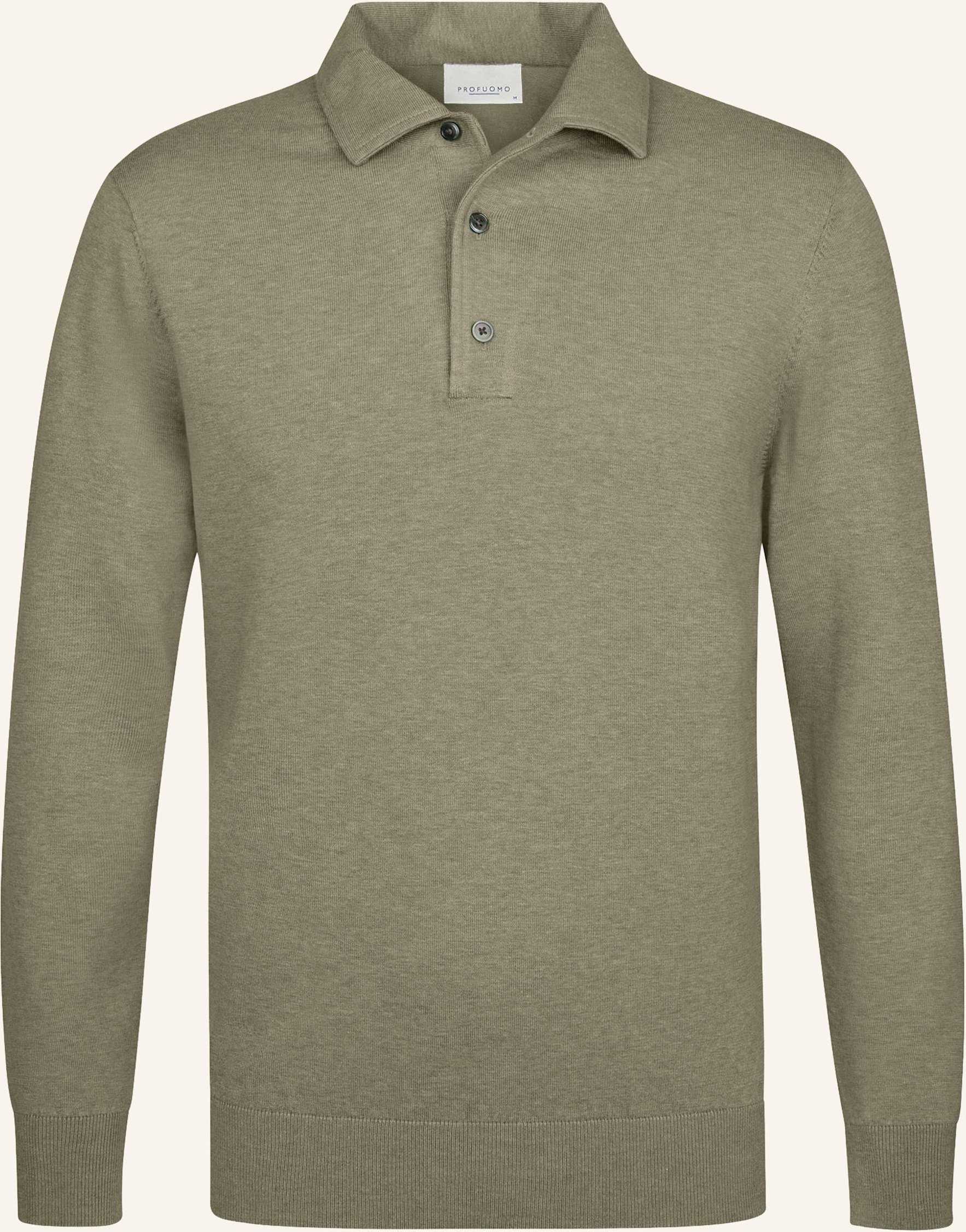 Profuomo Polo Langarm gruen