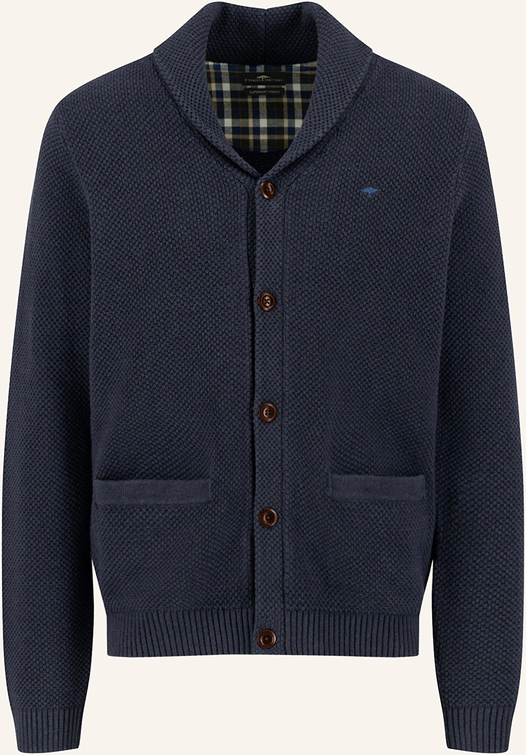 Fynch-Hatton Strickjacke blau
