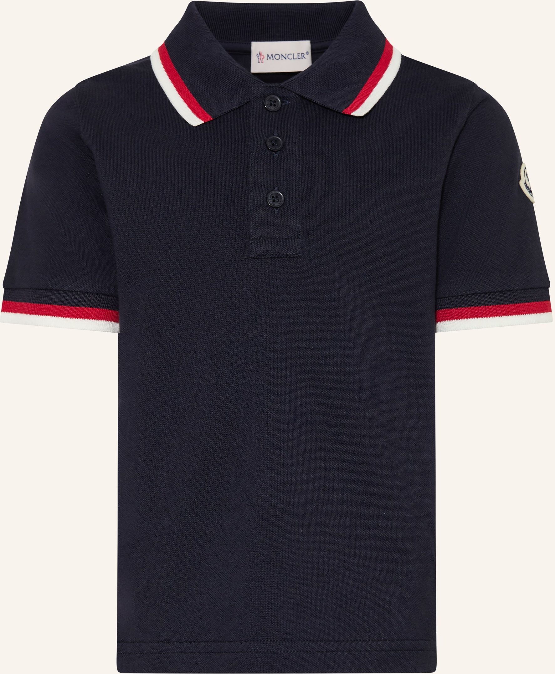 Moncler Enfant Piqué-Poloshirt blau
