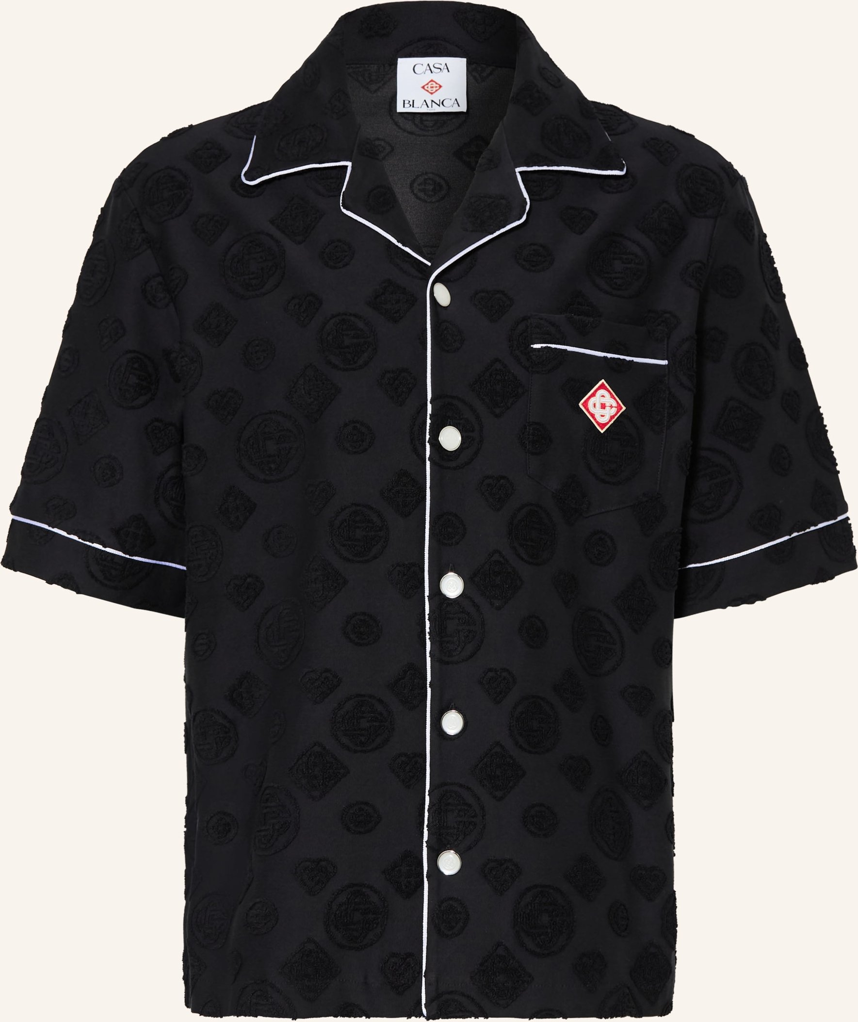 Casablanca Resorthemd Comfort Fit schwarz