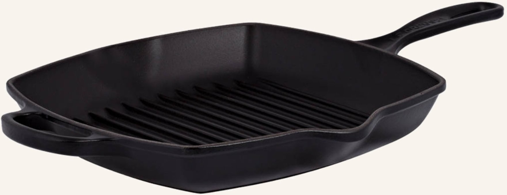 Le Creuset Grillpfanne Signature schwarz